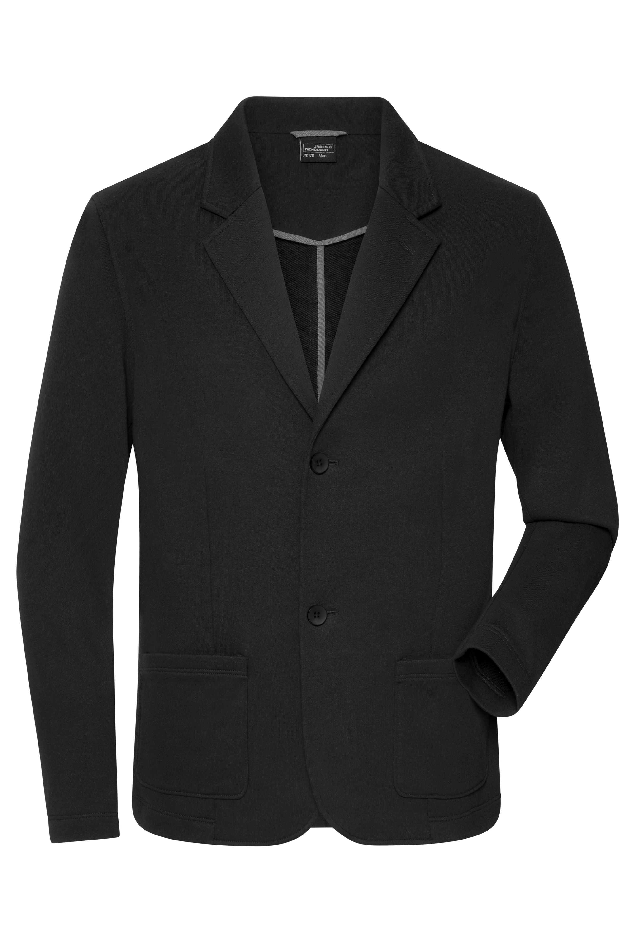 Men's Business Blazer JN1178 Klassischer Sweatblazer in angenehmer French-Terry Qualität