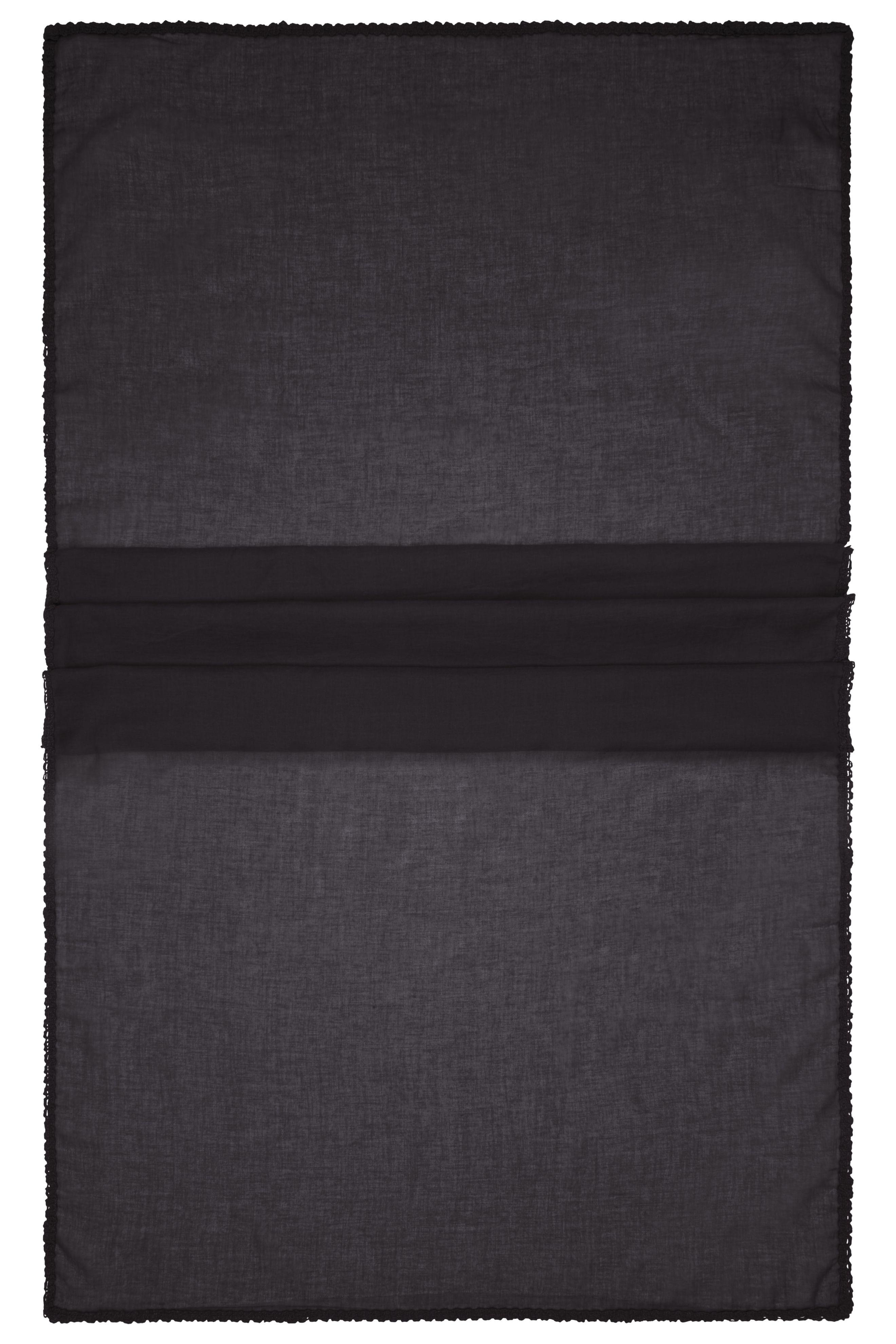 Cotton Scarf MB6404 Modischer Schal mit Zierbordüre entlang der Kante