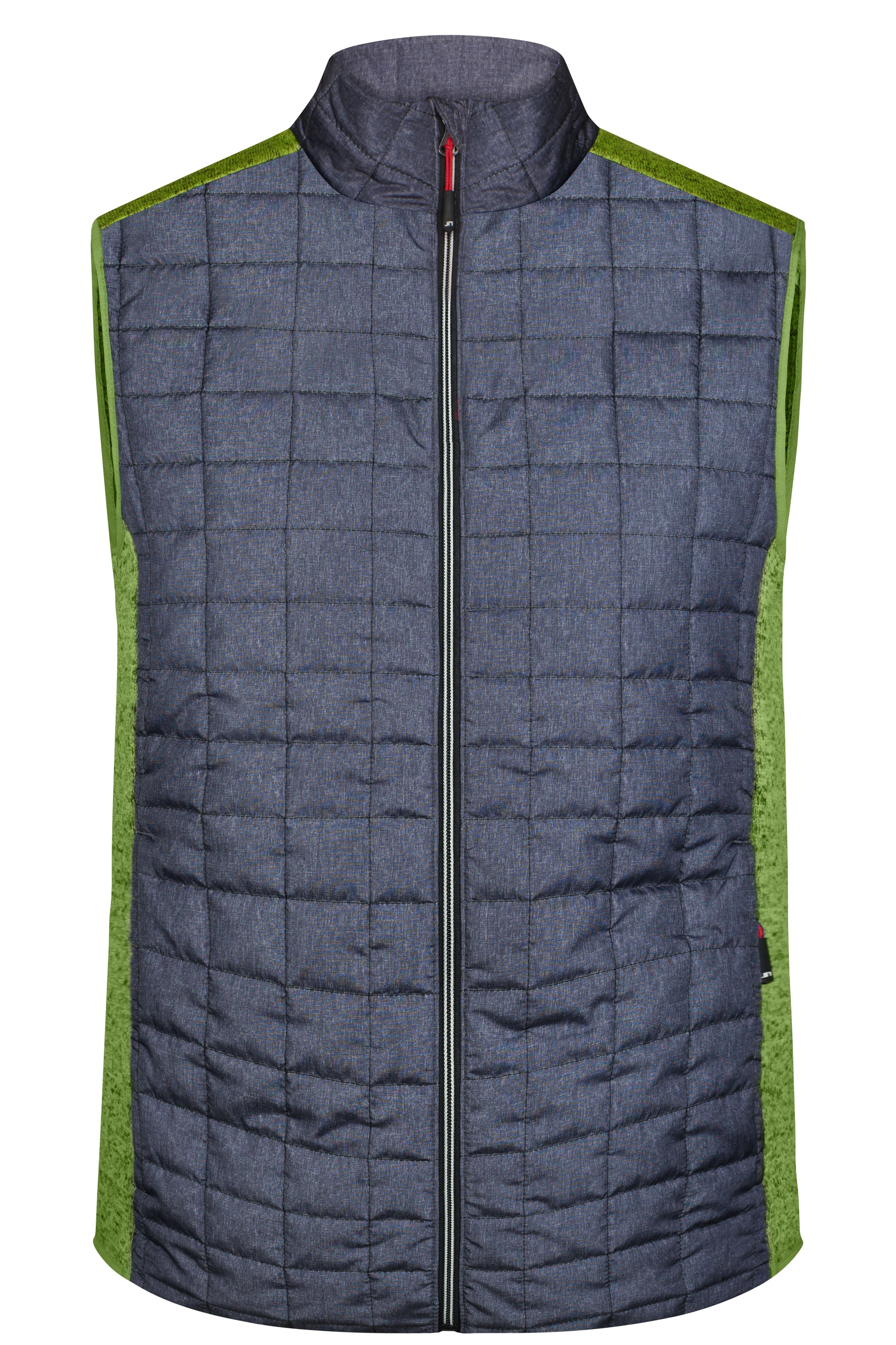 Men's Knitted Hybrid Vest JN740 Weste im stylischen Materialmix