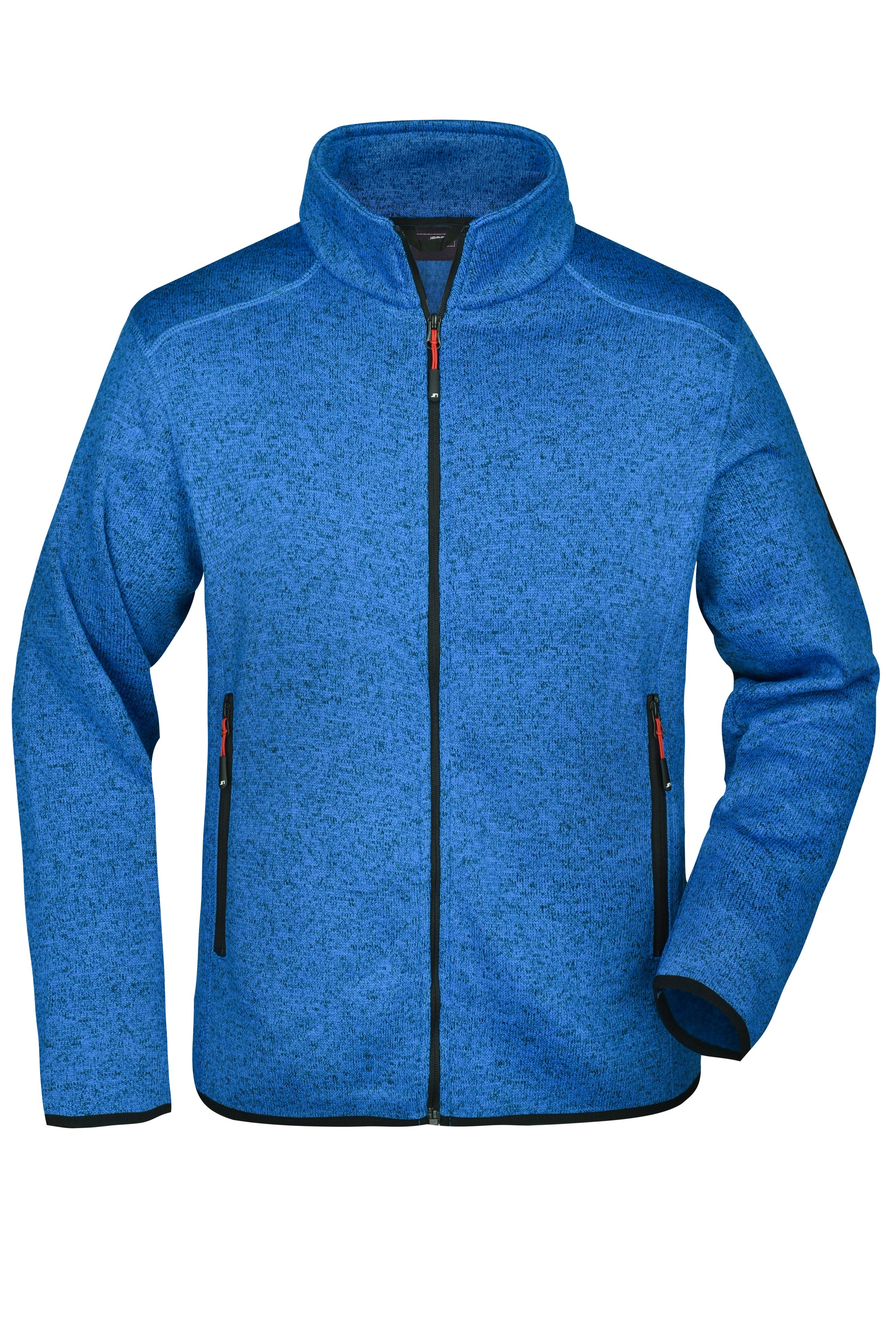 Men's Knitted Fleece Jacket JN762 Modische Strickfleece Jacke mit Stehkragen