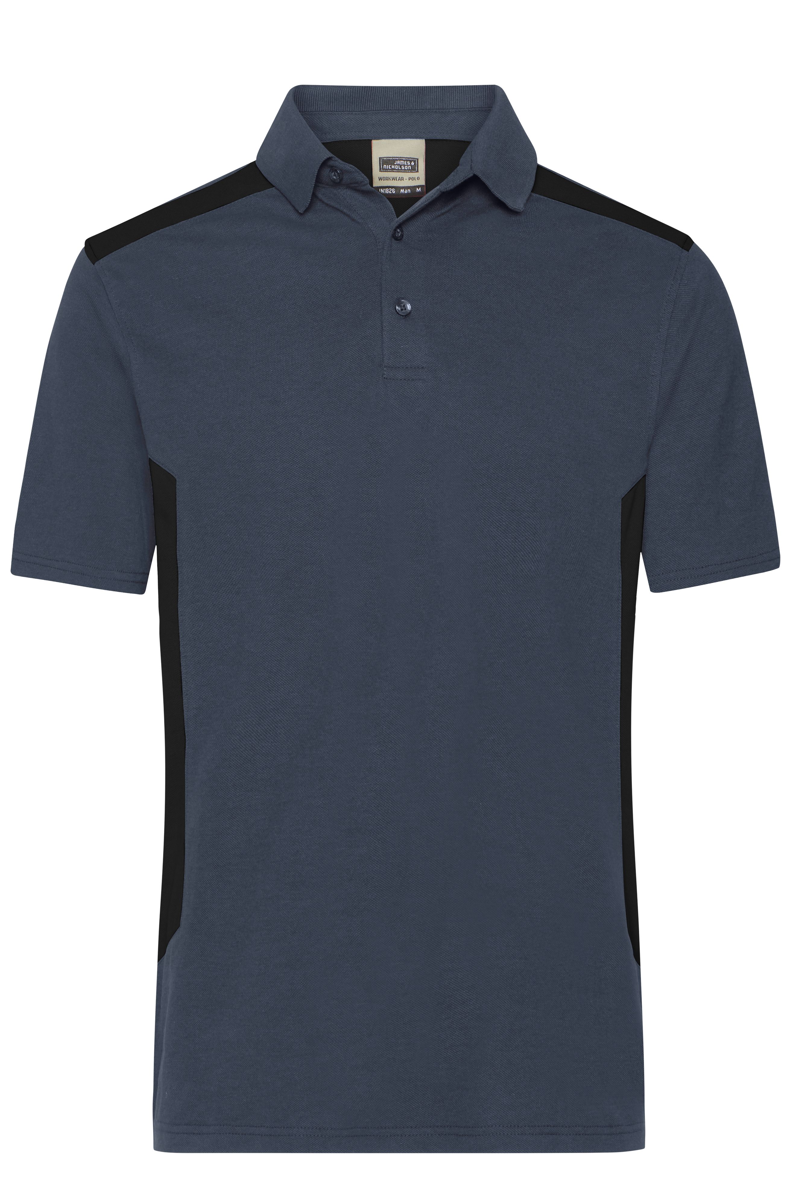 Men's Workwear Polo - STRONG - JN1826 Strapazierfähiges und pflegeleichtes Polo mit Kontrasteinsätzen