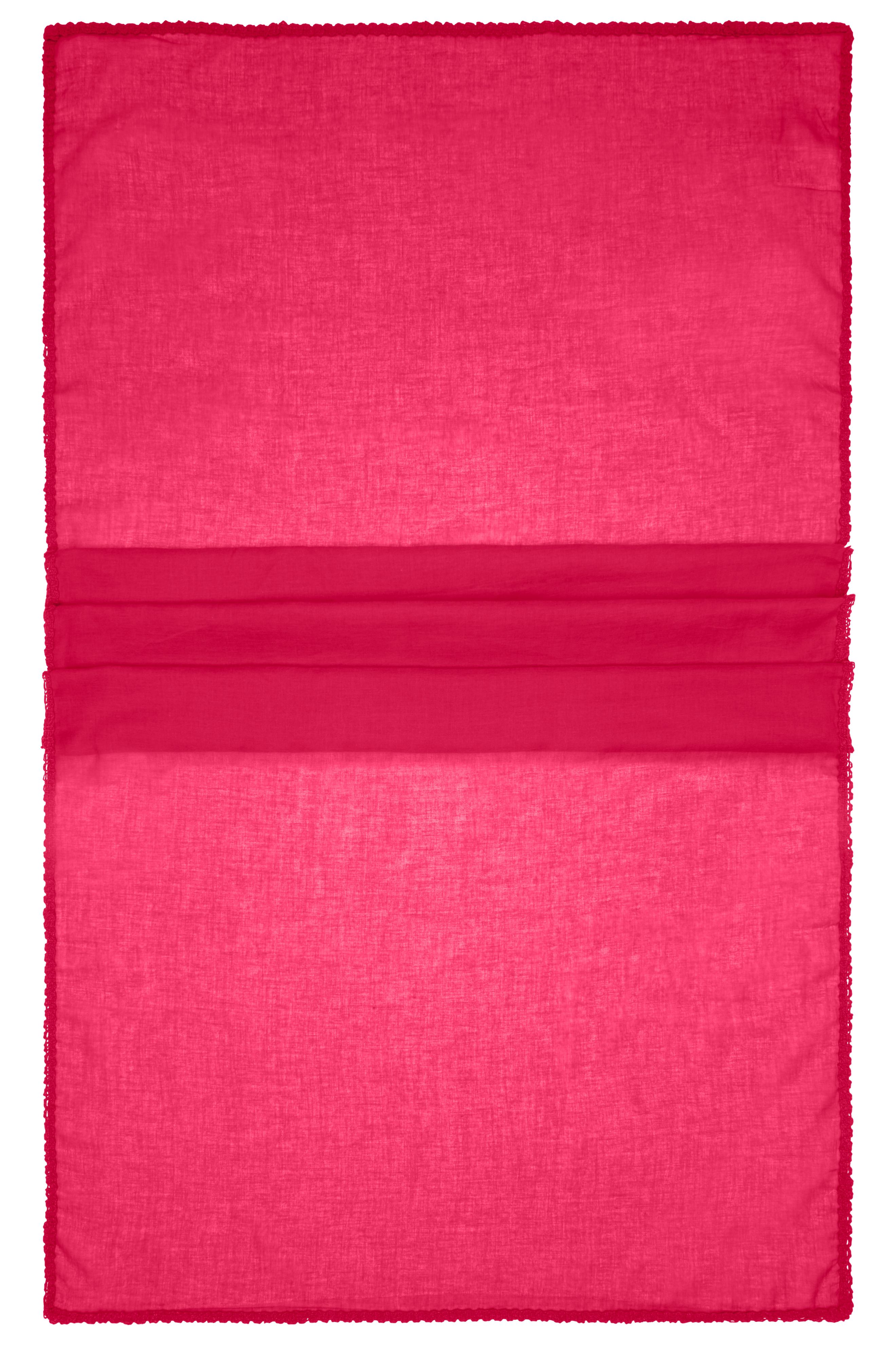 Cotton Scarf MB6404 Modischer Schal mit Zierbordüre entlang der Kante