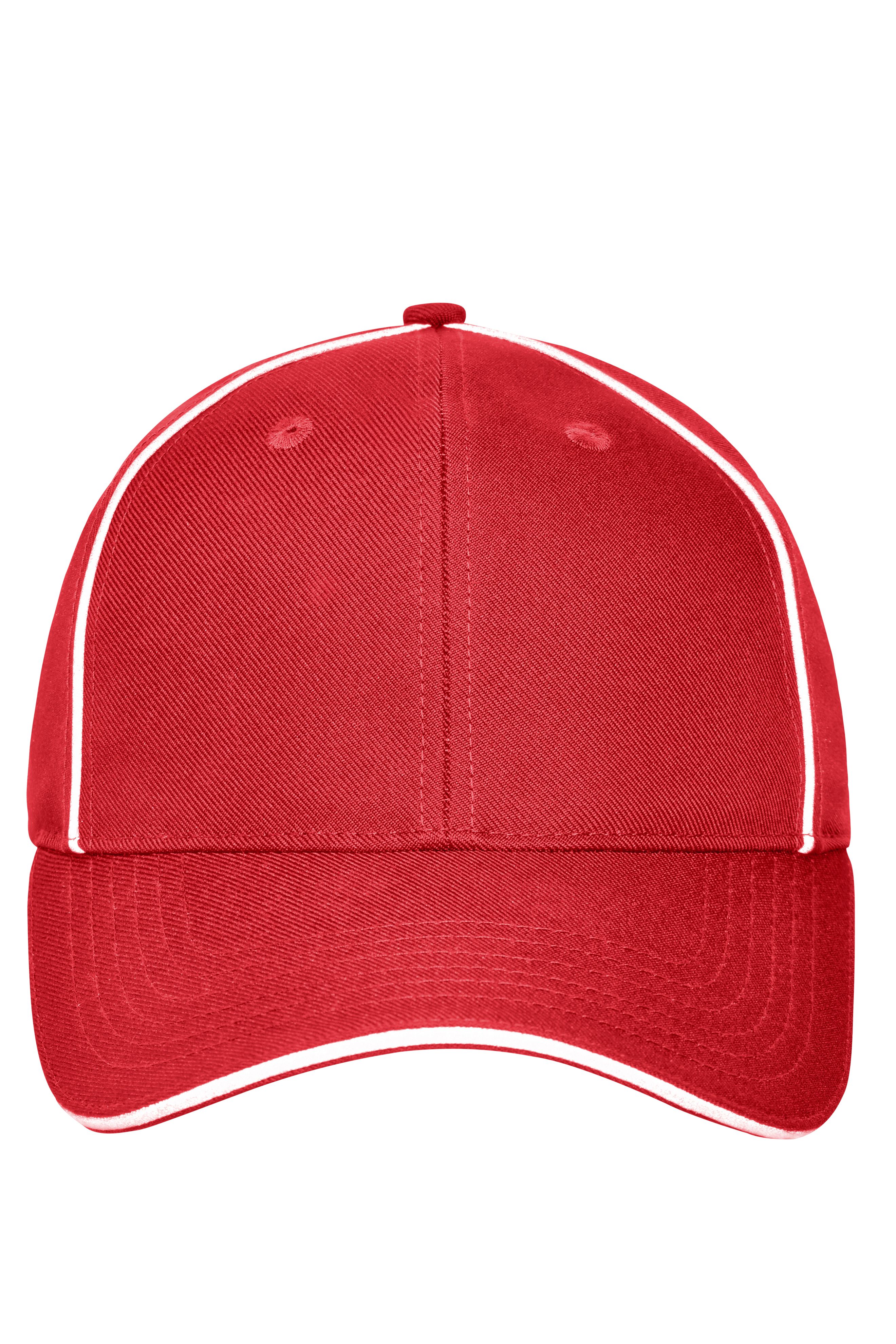 6 Panel Workwear Cap - SOLID - MB6234 Hochwertige 6 Panel Cap mit reflektierenden Elementen (ohne Schutzfunktion/keine PSA)