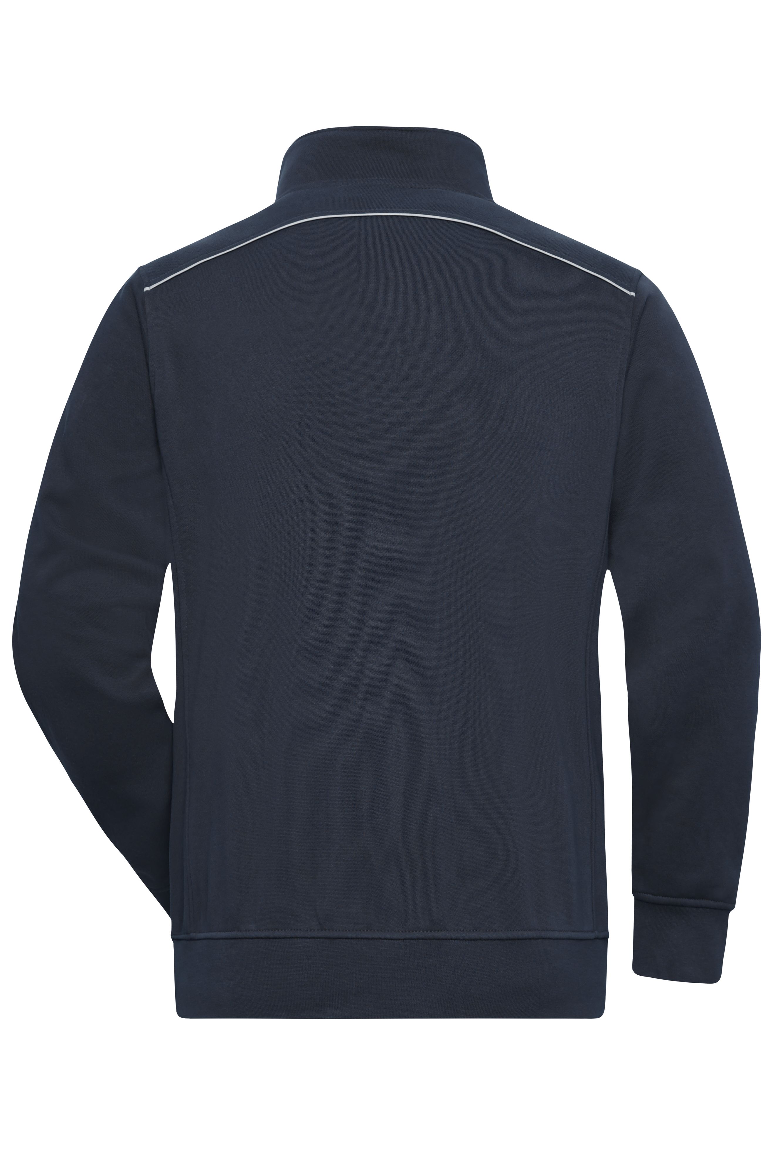 Workwear Half-Zip Sweat - SOLID - JN895 Sweatshirt mit Stehkragen, Reißverschluss und Kontrastpaspel