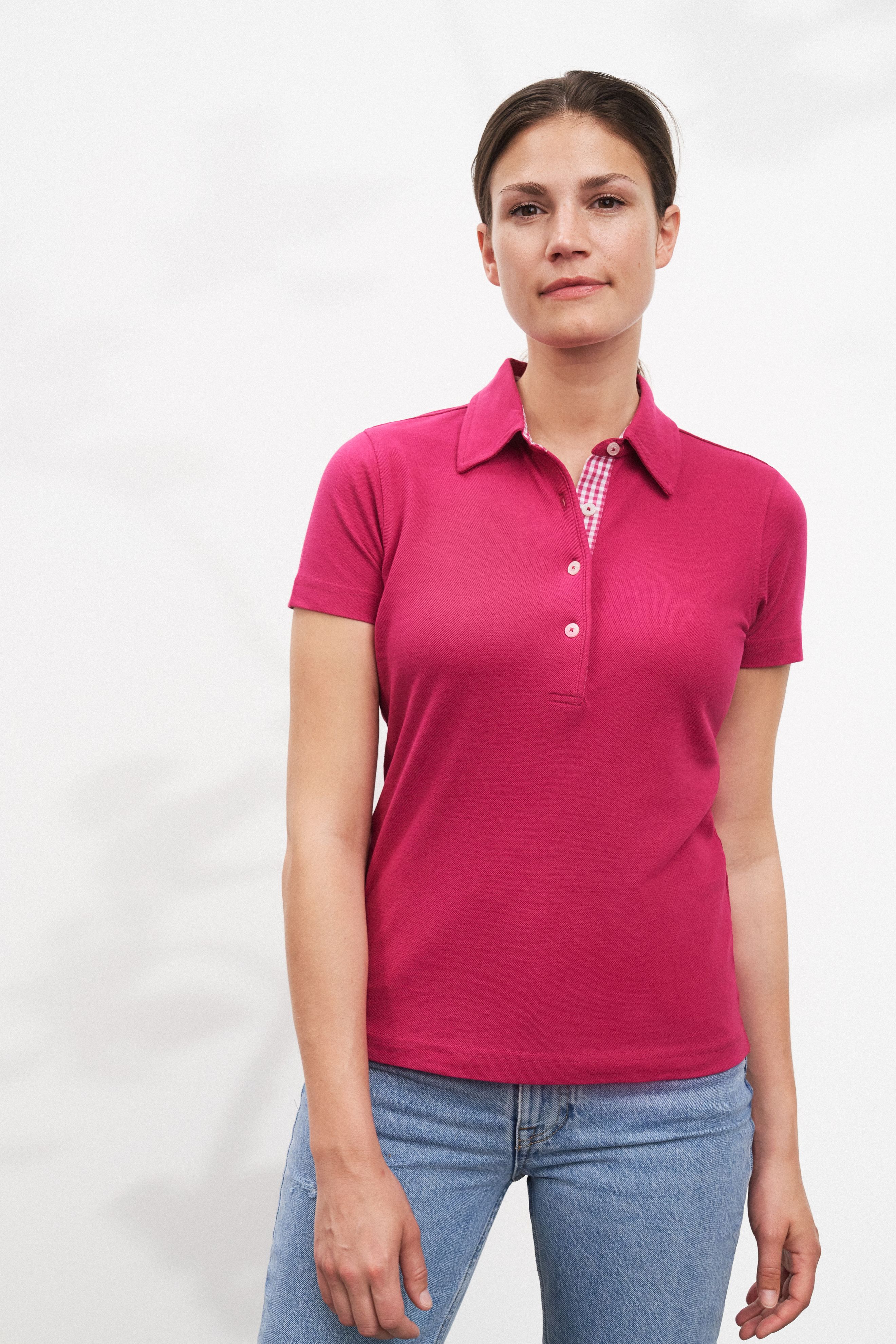 Ladies' Plain Polo JN969 Polo mit konfektioniertem Kragen Ladies' Plain Polo JN969 Polo mit konfektioniertem Kragen