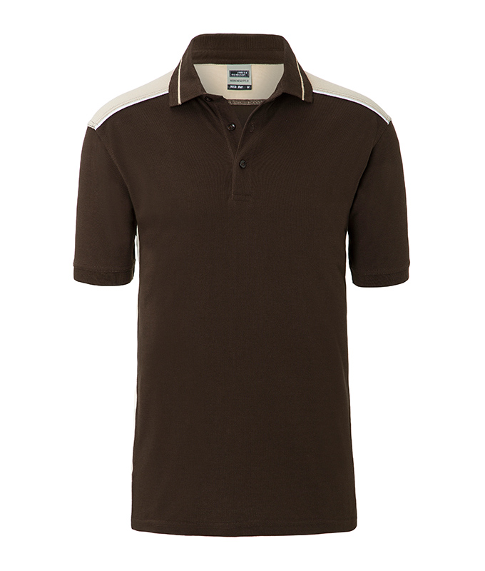 Men's Workwear Polo - COLOR - JN858 Pflegeleichtes und strapazierfähiges Polo mit Kontrasteinsätzen