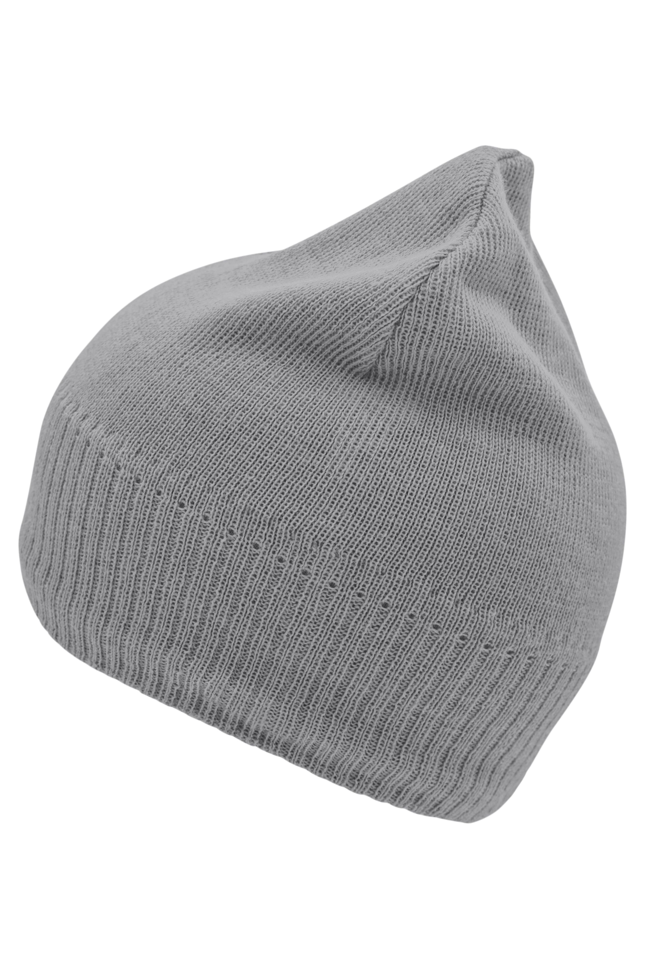 Knitted Beanie with Fleece Inset MB7925 Strickmütze mit Fleece Einsatz im Stirnbereich