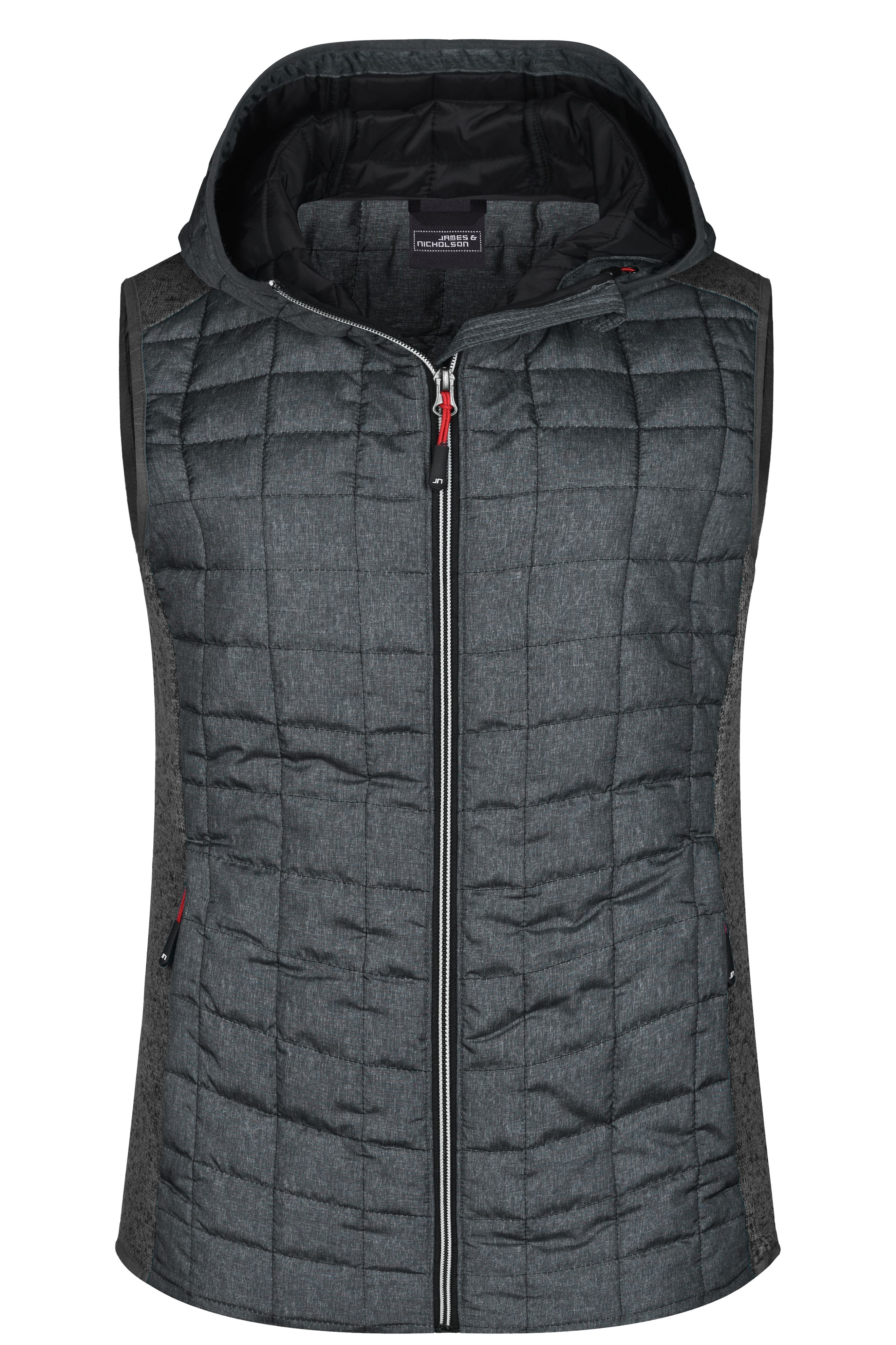 Ladies' Knitted Hybrid Vest JN767 Weste im stylischen Materialmix