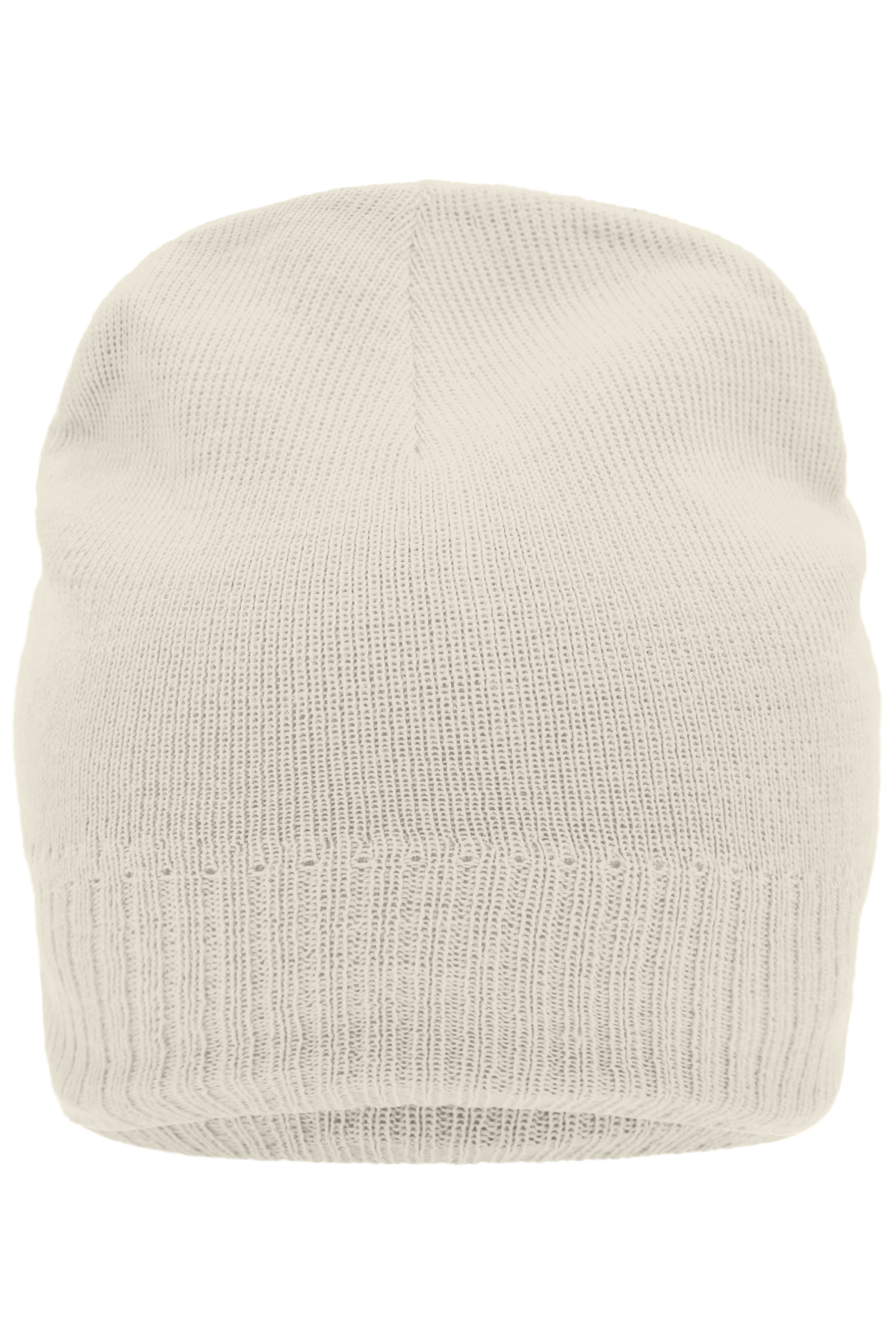 Knitted Beanie with Fleece Inset MB7925 Strickmütze mit Fleece Einsatz im Stirnbereich