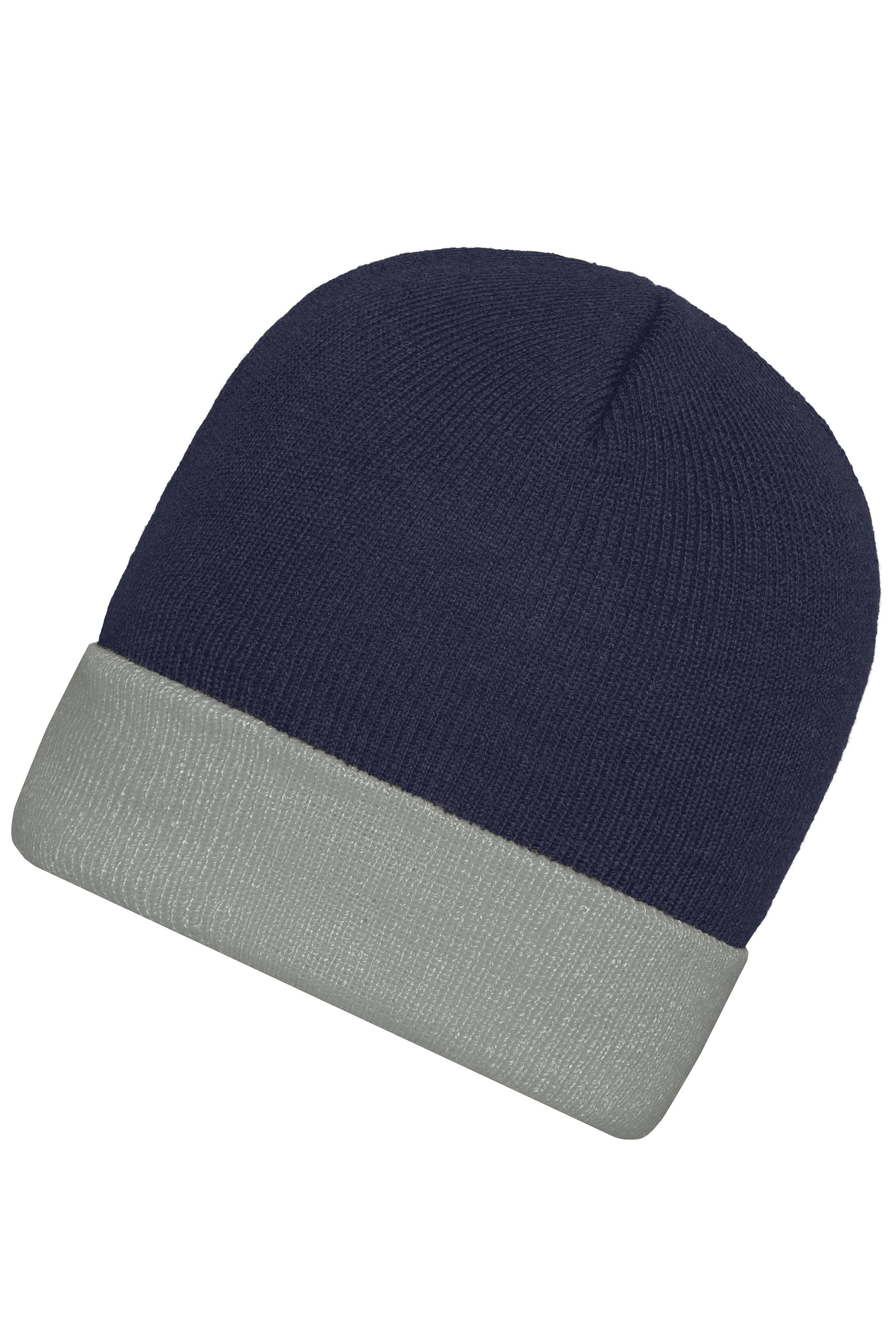 Knitted Cap MB7550 Klassische Strickmütze mit Umschlag