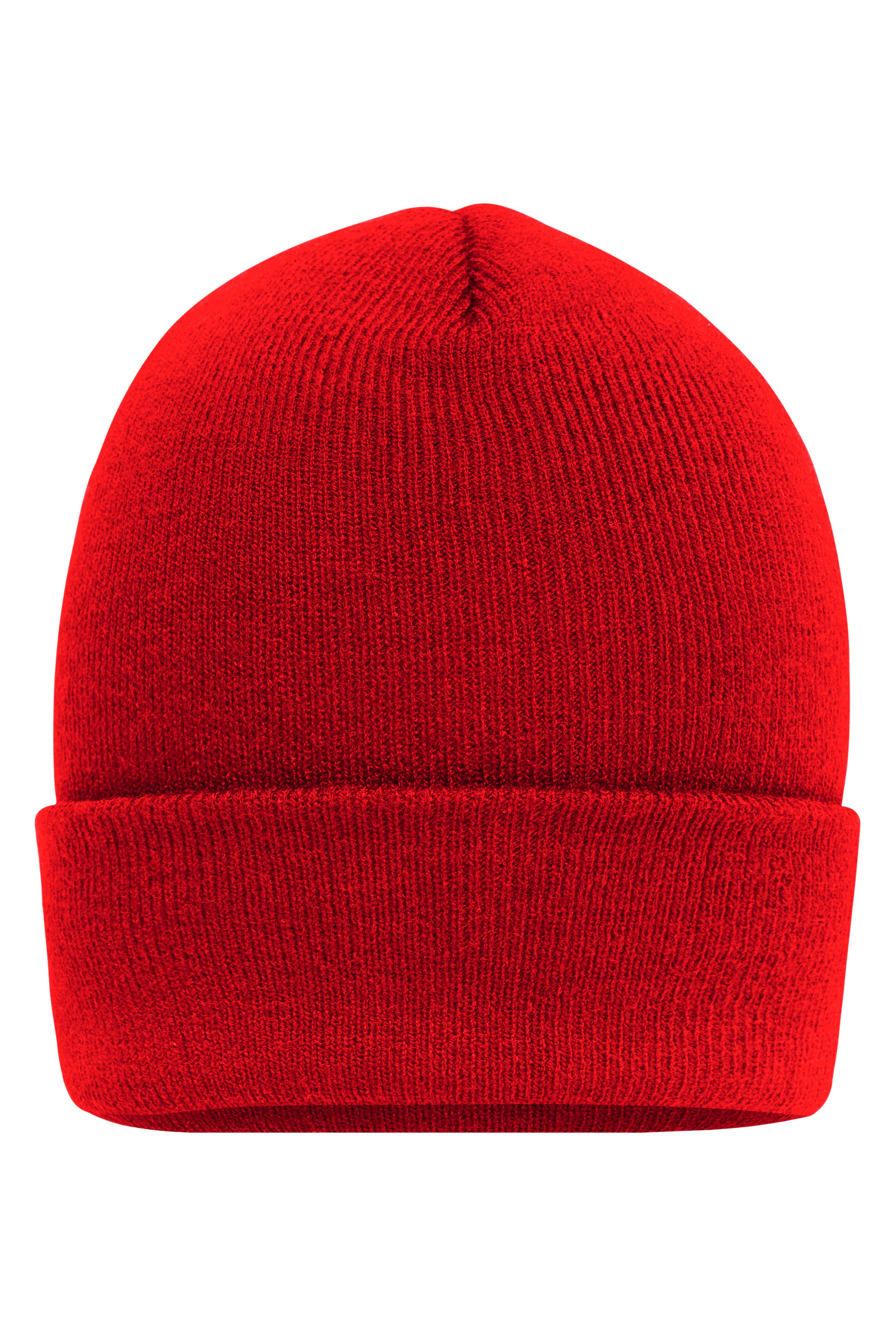 High Brim Beanie MB7139 Klassische Strickmütze mit extra breitem Umschlag