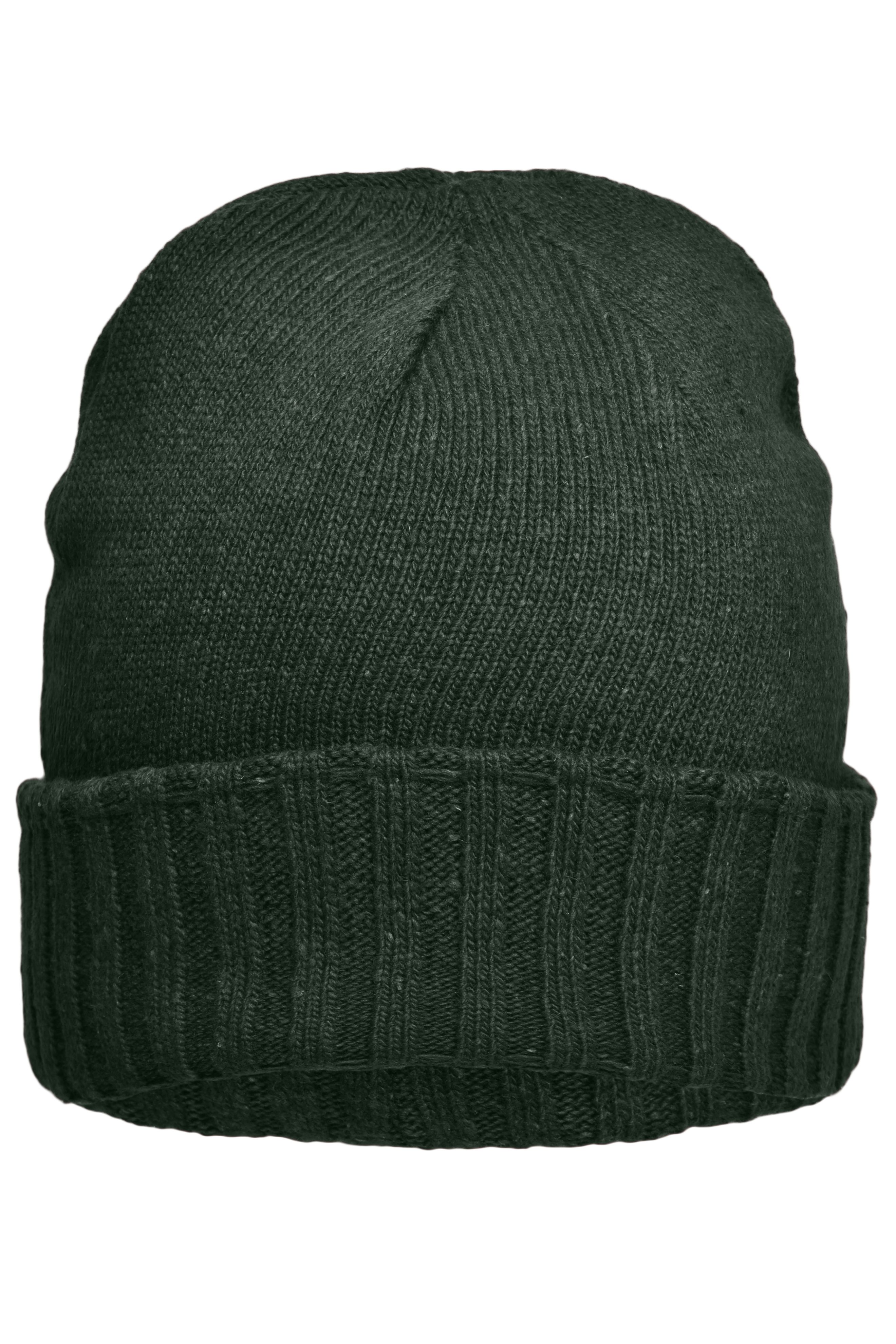 Melange Hat Basic MB7979 Elegante Strickmütze mit Krempe