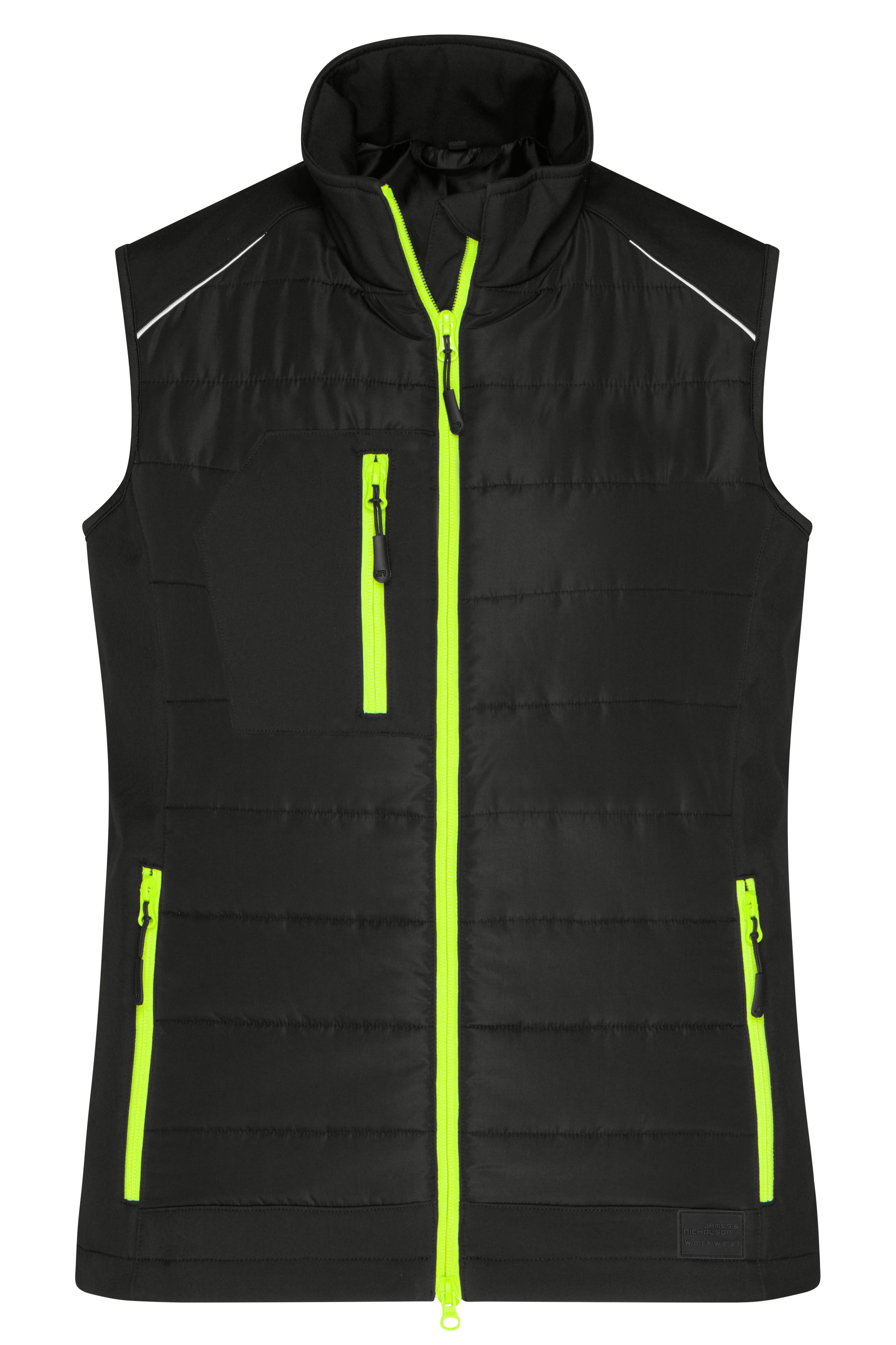 Ladies' Hybrid Vest JN1821 Softshellweste im attraktiven Materialmix