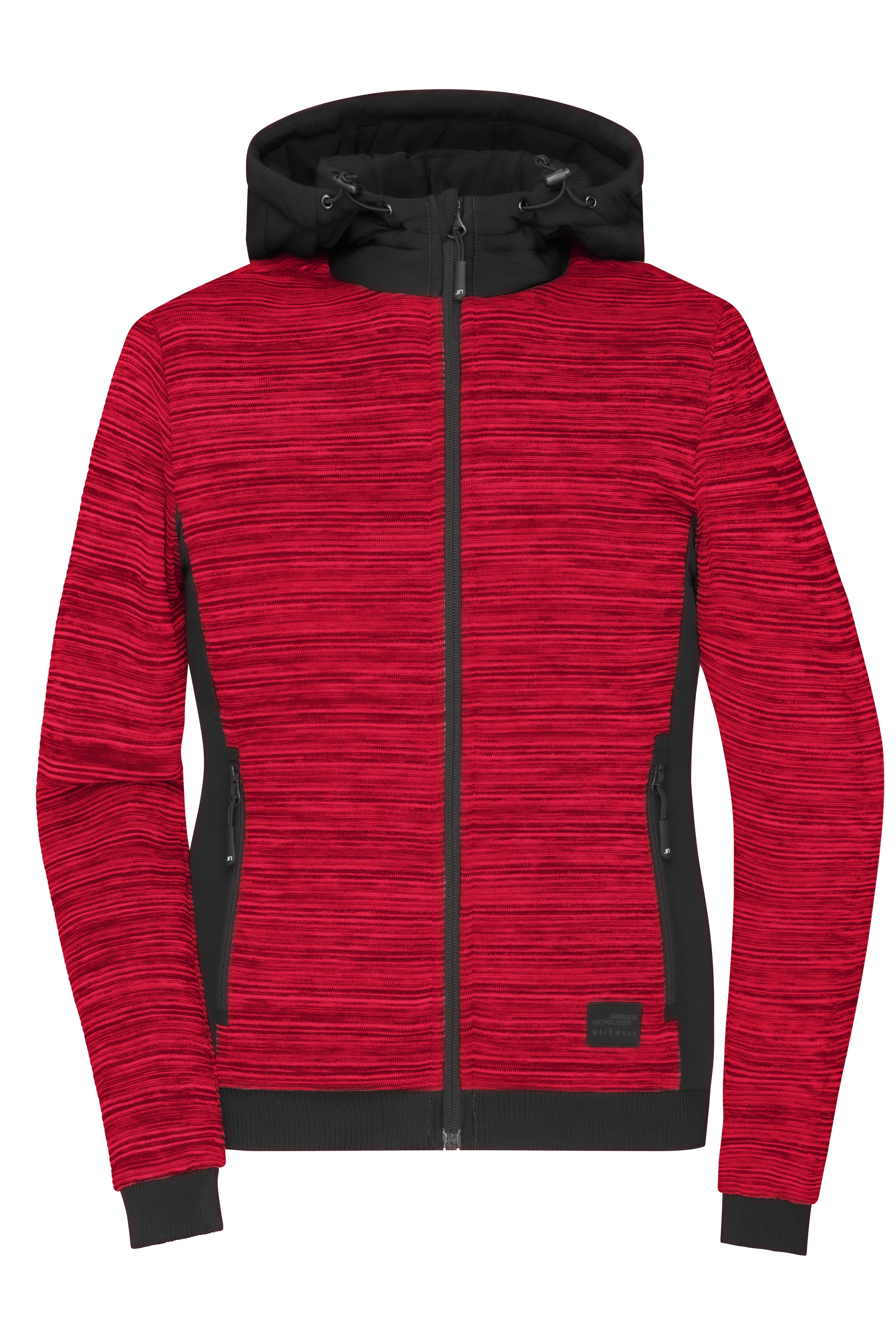 Ladies' Padded Hybrid Jacket JN1843 Wattierte Strickfleece Jacke im attraktiven Materialmix