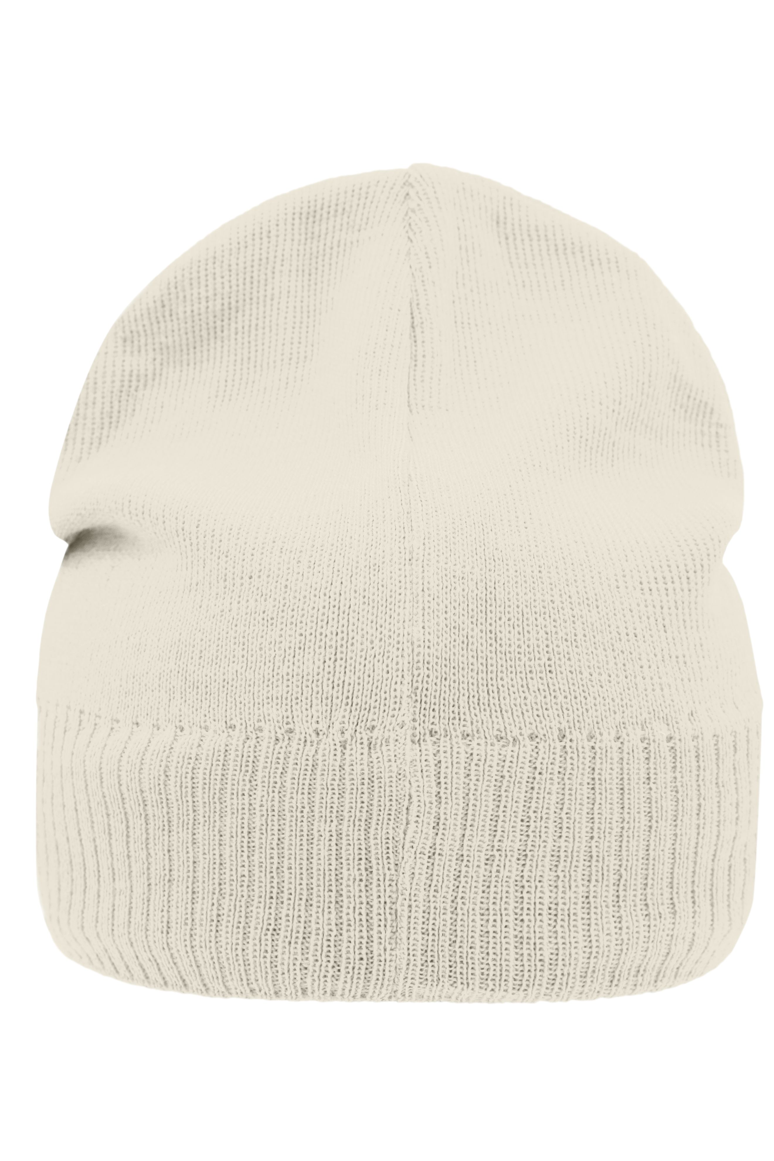 Knitted Beanie with Fleece Inset MB7925 Strickmütze mit Fleece Einsatz im Stirnbereich