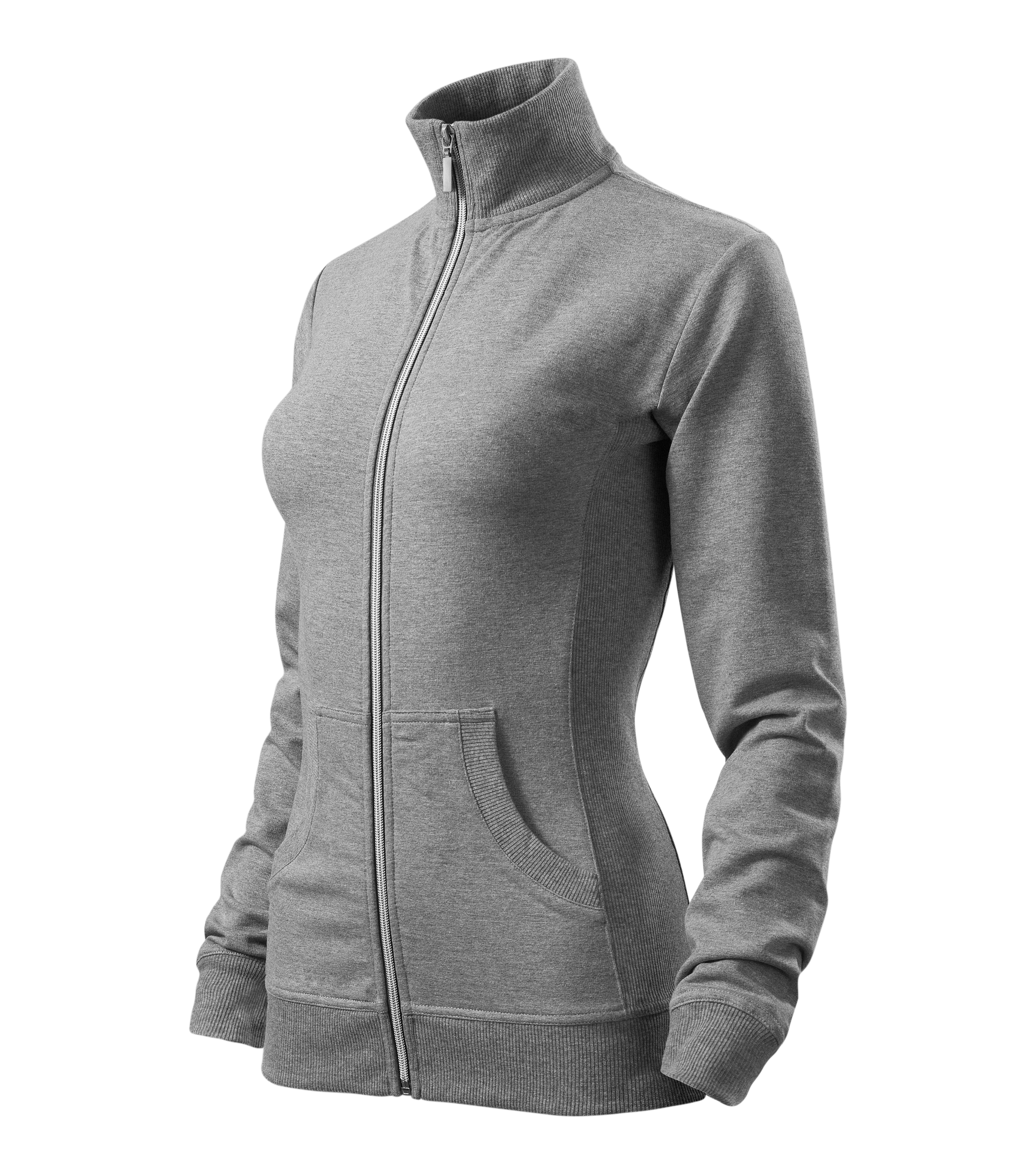 Viva 409 Sweatshirt Damen Sweatjacke ohne Kapuze Frühlingsjacke Sweatshirts Sweater