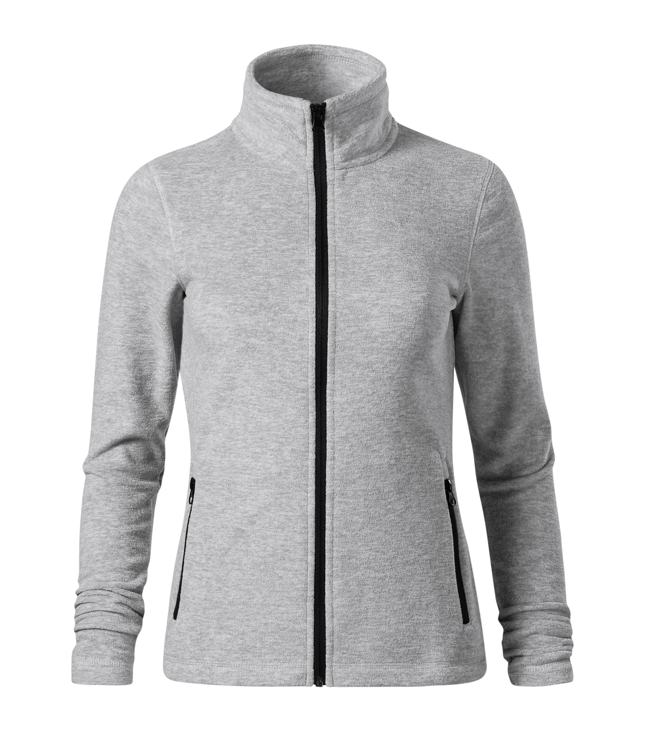 Fleecejacke Damen - SHIFT (GRS)851 -  Reißverschlusstaschen und dekorative Absteppung - Damen Jacke perfekt für den Sommer als Strickjacke oder Sweatjacke