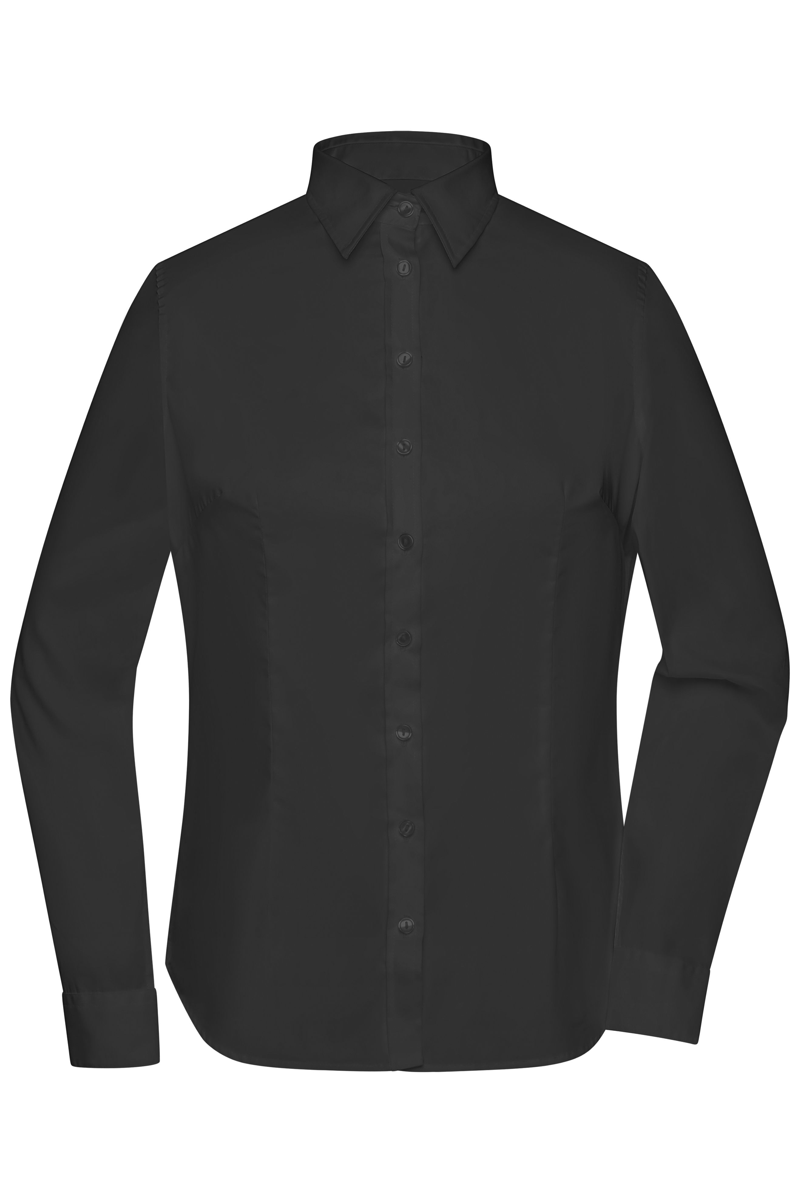 Ladies' Long-Sleeved Blouse JN615 Bügelleichte Langarm Damen-Bluse für Business und City