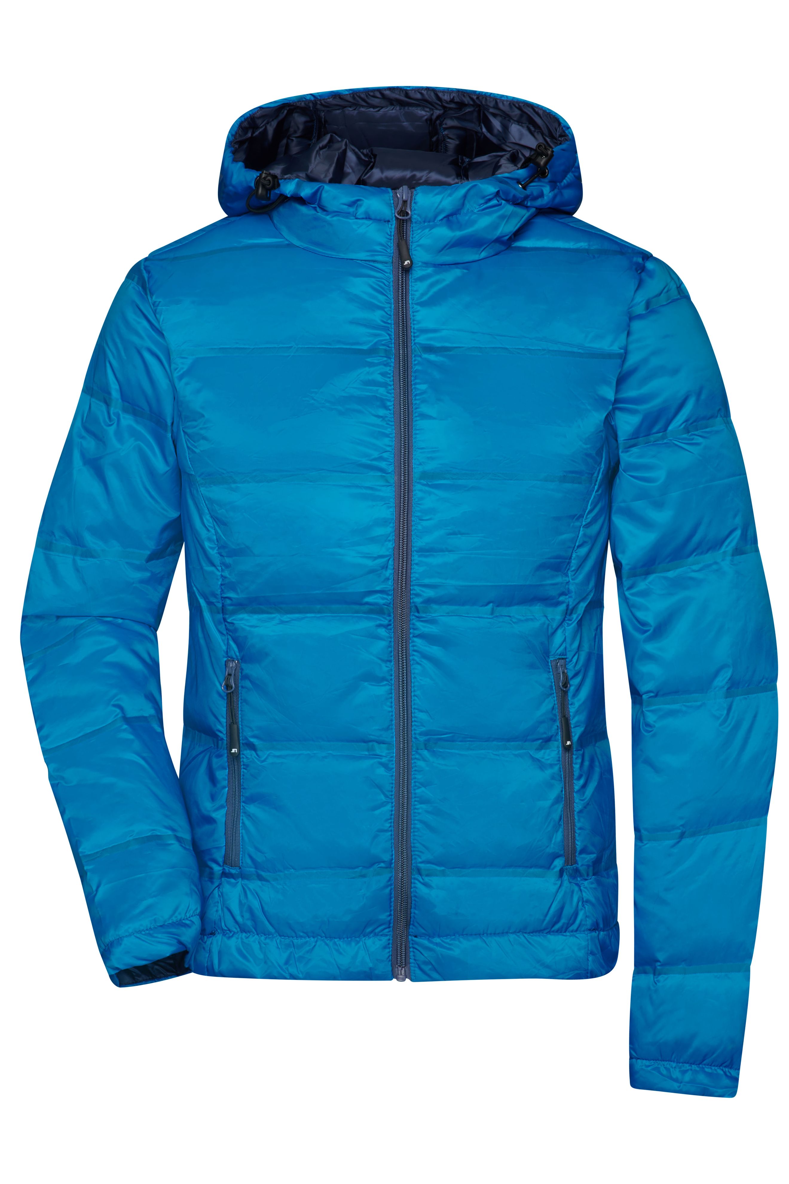 Ladies' Hooded Down Jacket JN1151 Daunenjacke mit Kapuze in neuem Design, Steppung der Jacke ist geklebt und nicht genäht