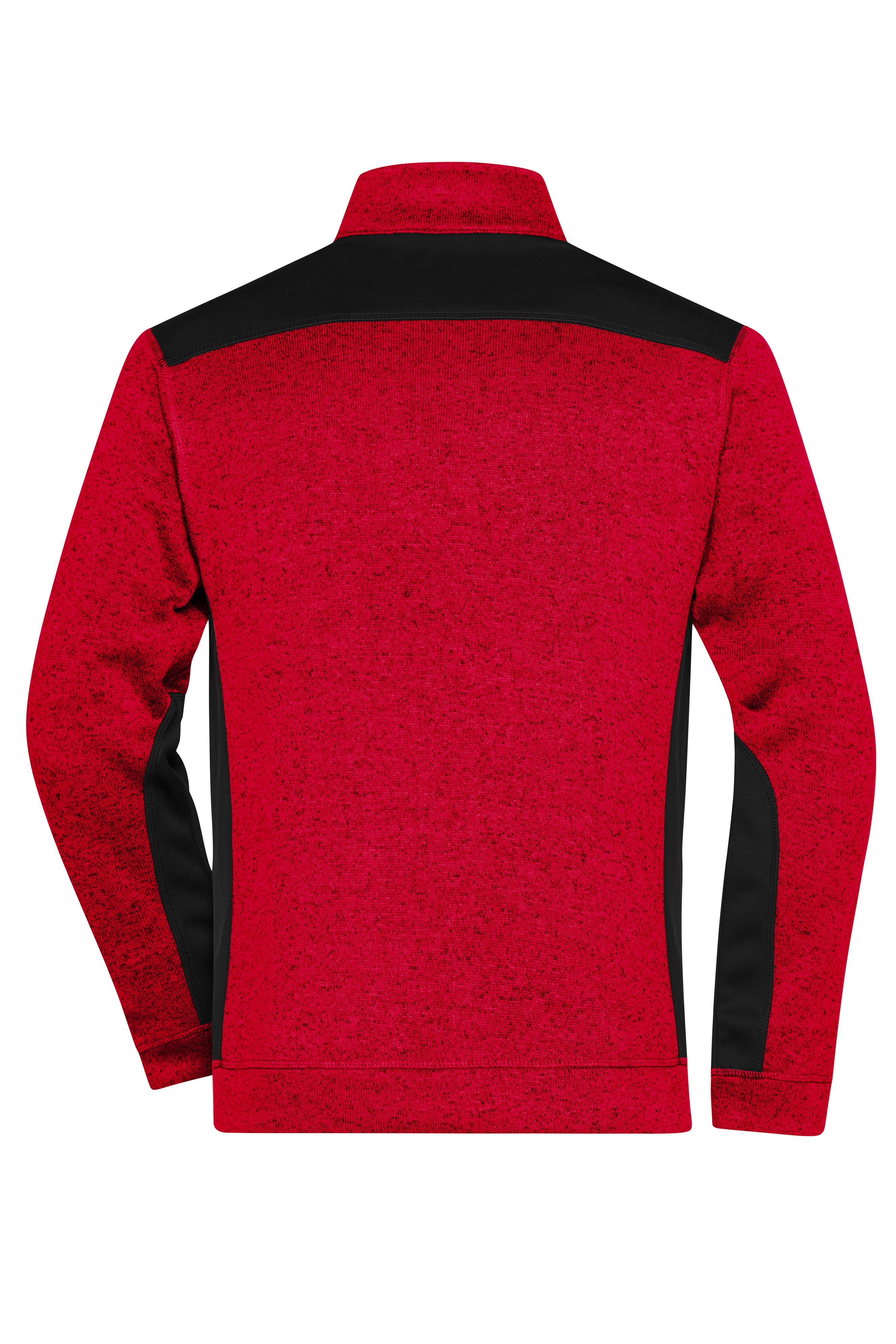 Men's Knitted Workwear Fleece Jacket - STRONG - JN862 Pflegeleichte Strickfleece Jacke im Materialmix