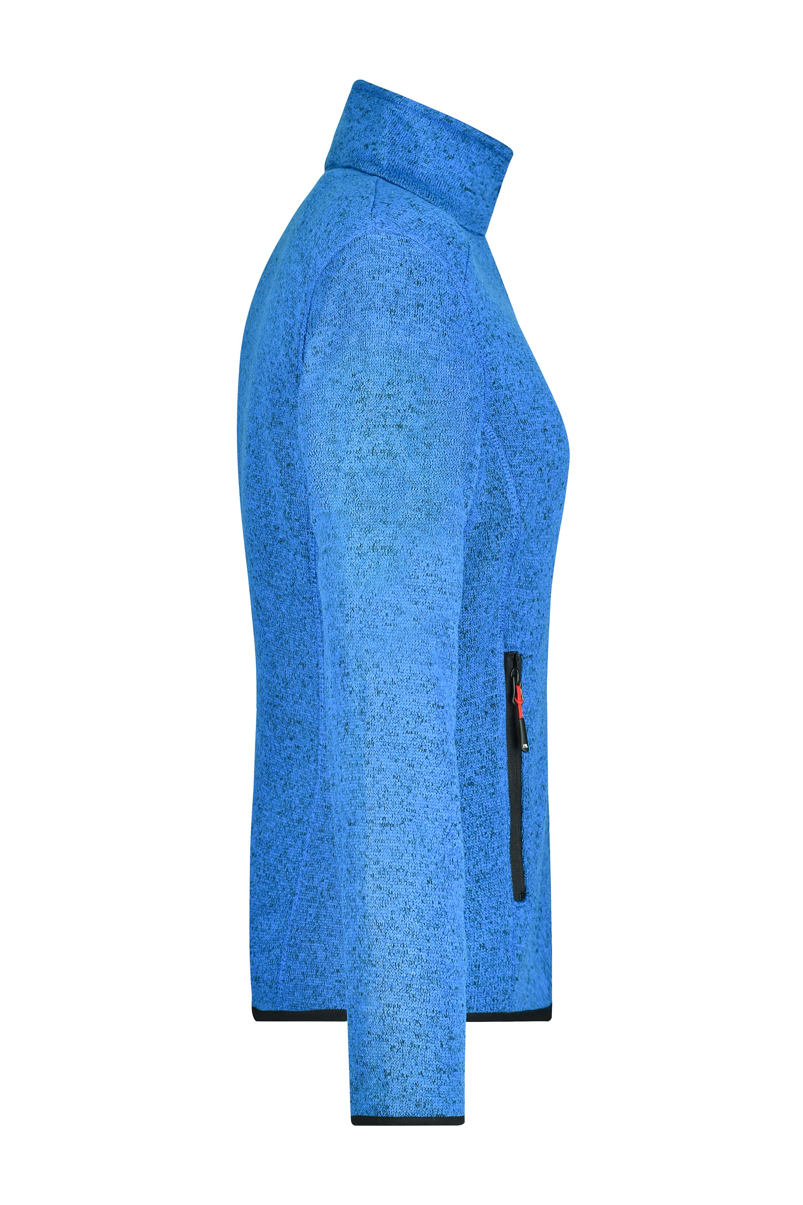 Ladies' Knitted Fleece Jacket JN761 Modische Strickfleece Jacke mit Stehkragen