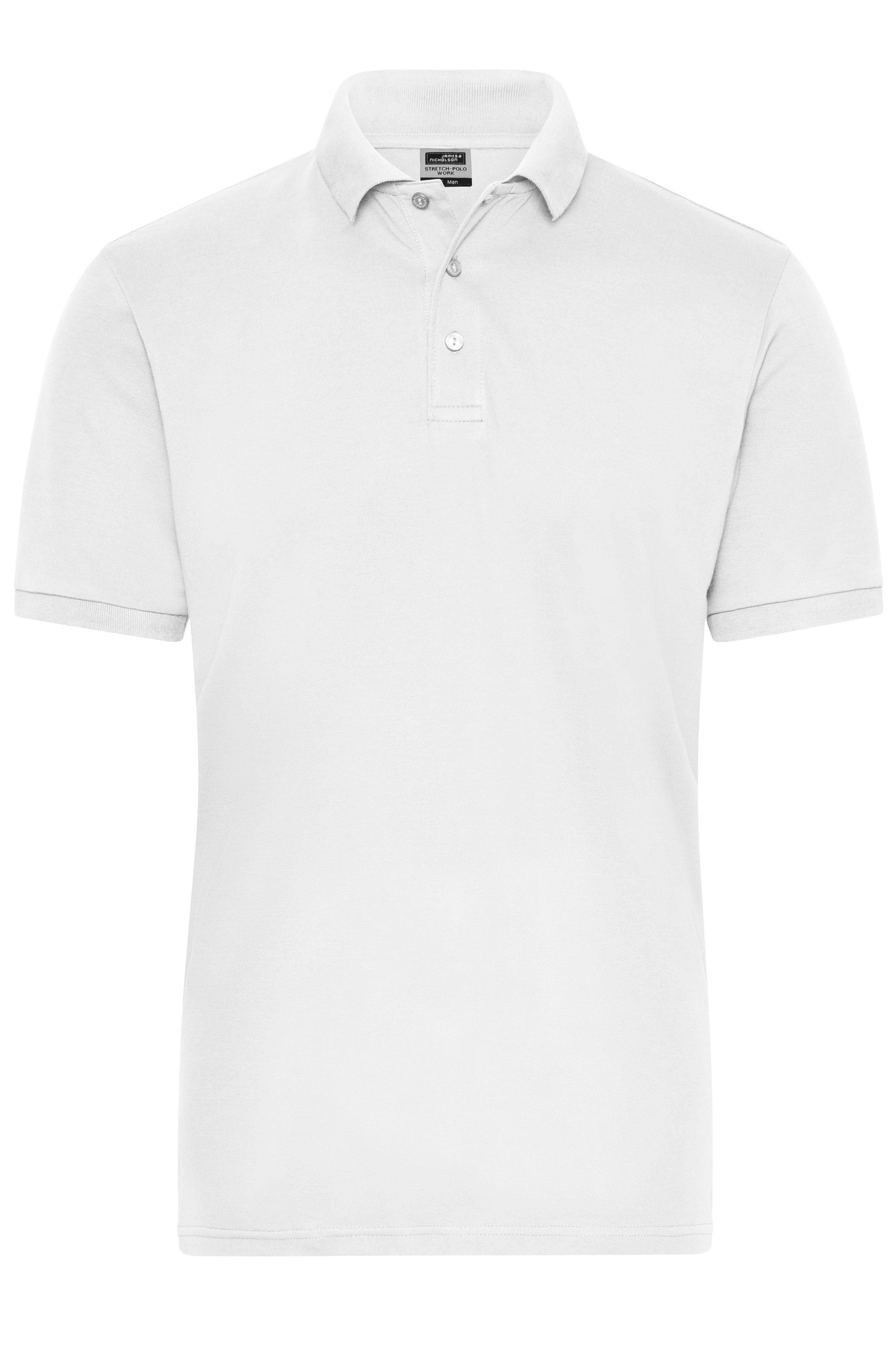 Men's BIO Stretch-Polo Work - SOLID - JN1806 Polo aus weichem Elastic-Piqué