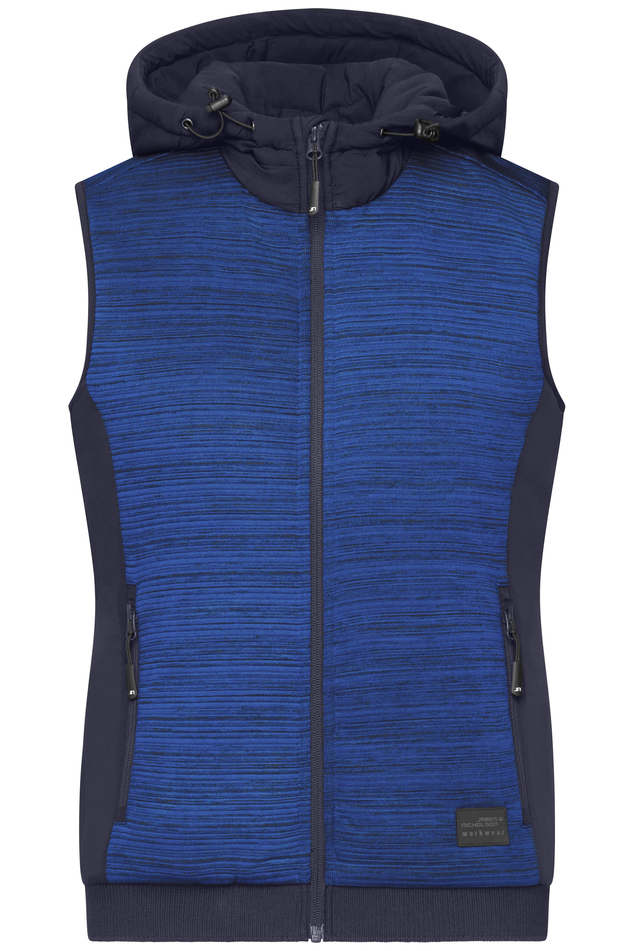 Ladies' Padded Hybrid Vest JN1847 Wattierte Strickfleece Weste im attraktiven Materialmix