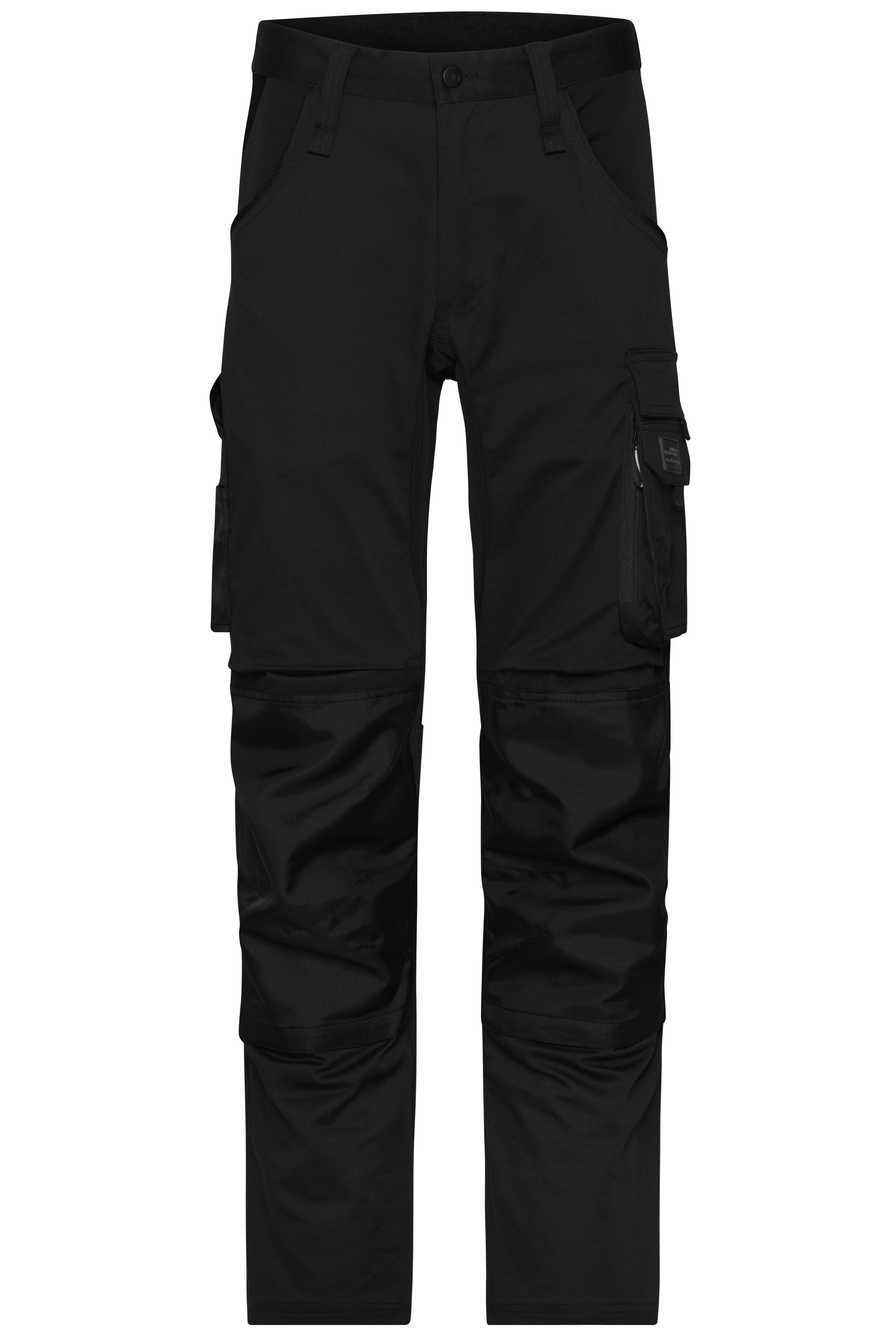 Workwear Stretch-Pants Slim Line JN1812 Spezialisierte Arbeitshose in schmaler Schnittführung mit elastischen Einsätzen und funktionellen Details