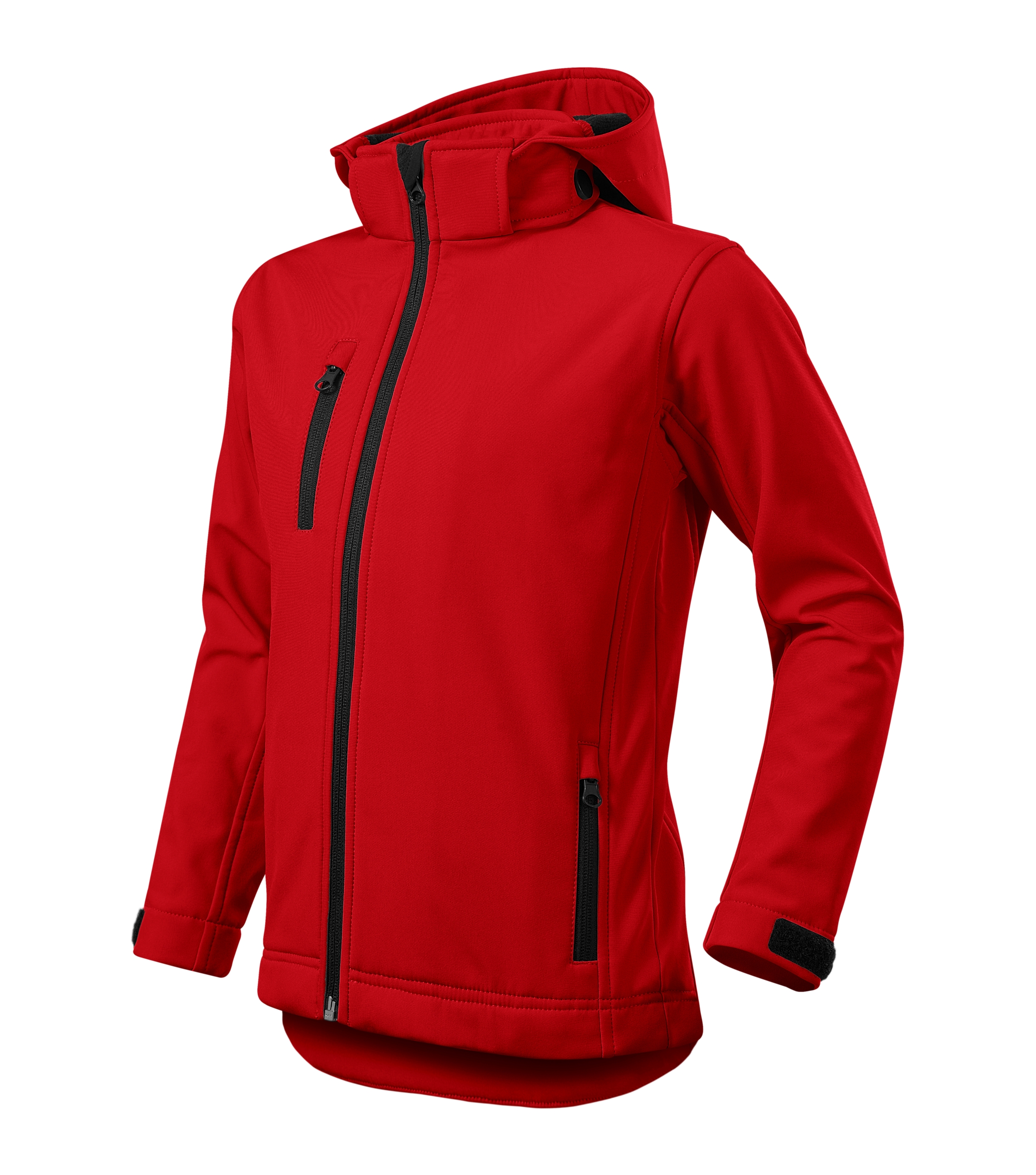 Softshelljacke Kinder - Performance 535 - mit Brusttasche und abnehmbare Kapuze - Übergangsjacke für Jungen und Mädchen