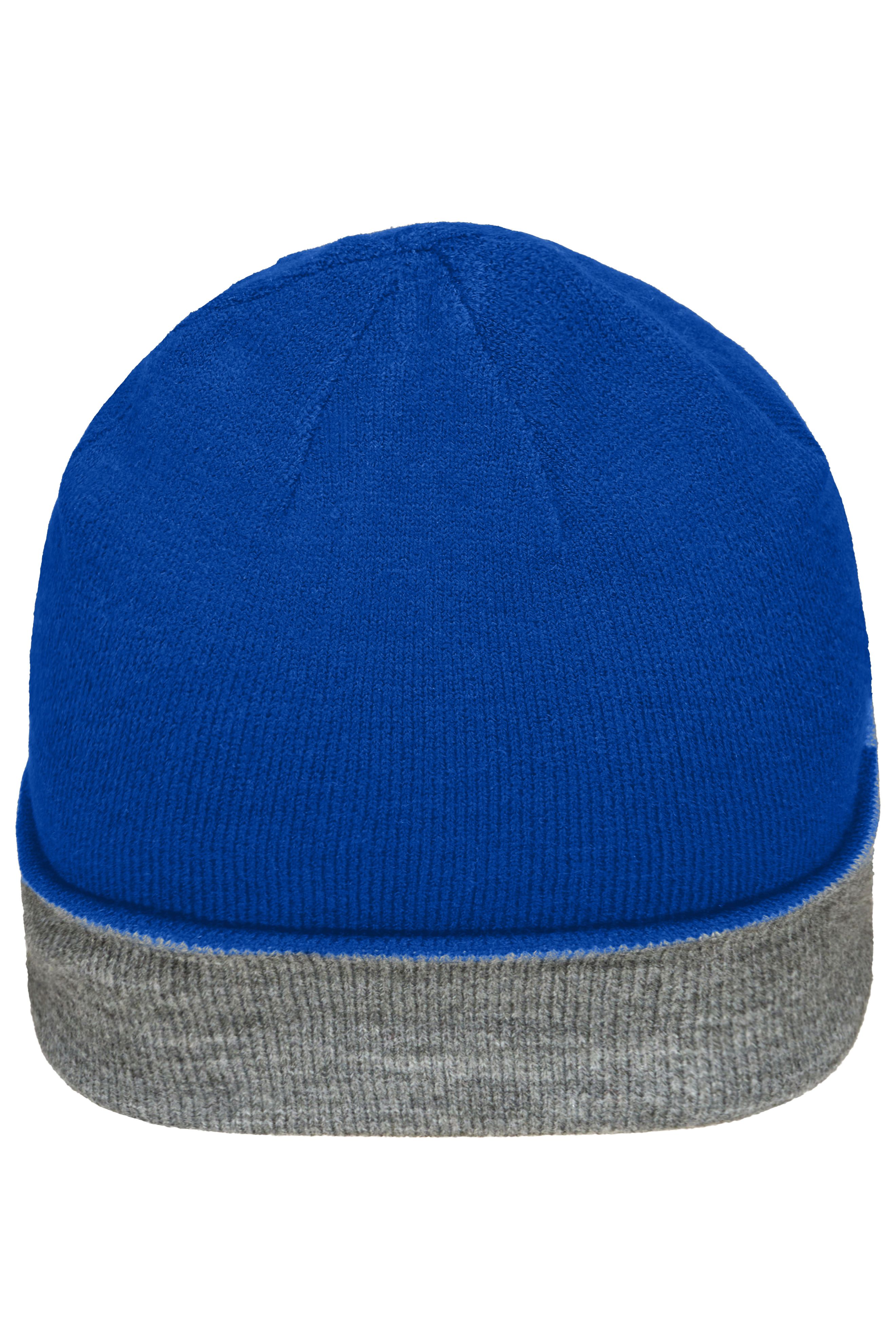 Reversible Beanie MB7400 Wendemütze mit breitem Kontrastumschlag