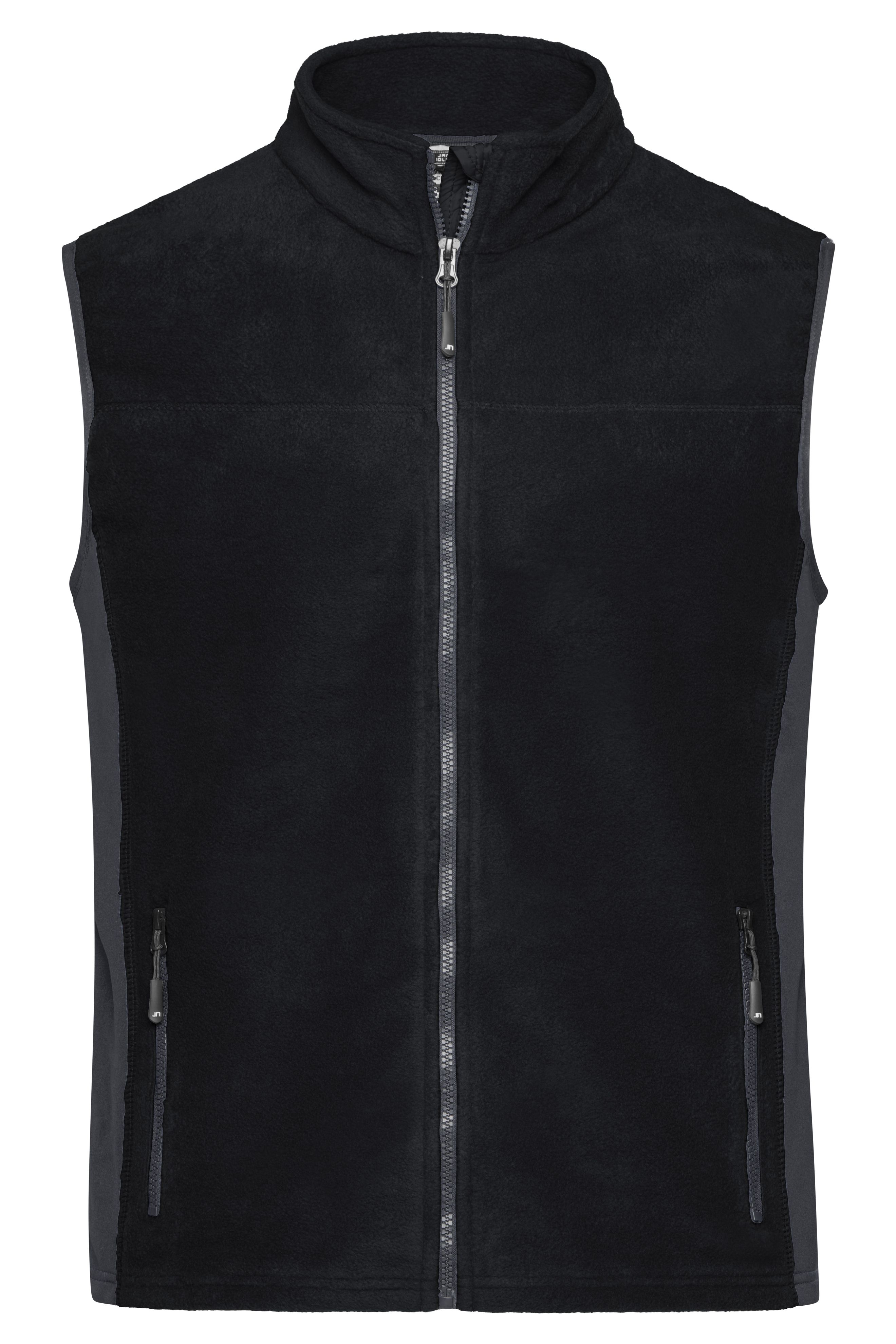 Men's Workwear Fleece Vest - STRONG - JN856 Strapazierfähige Fleece Weste im Materialmix