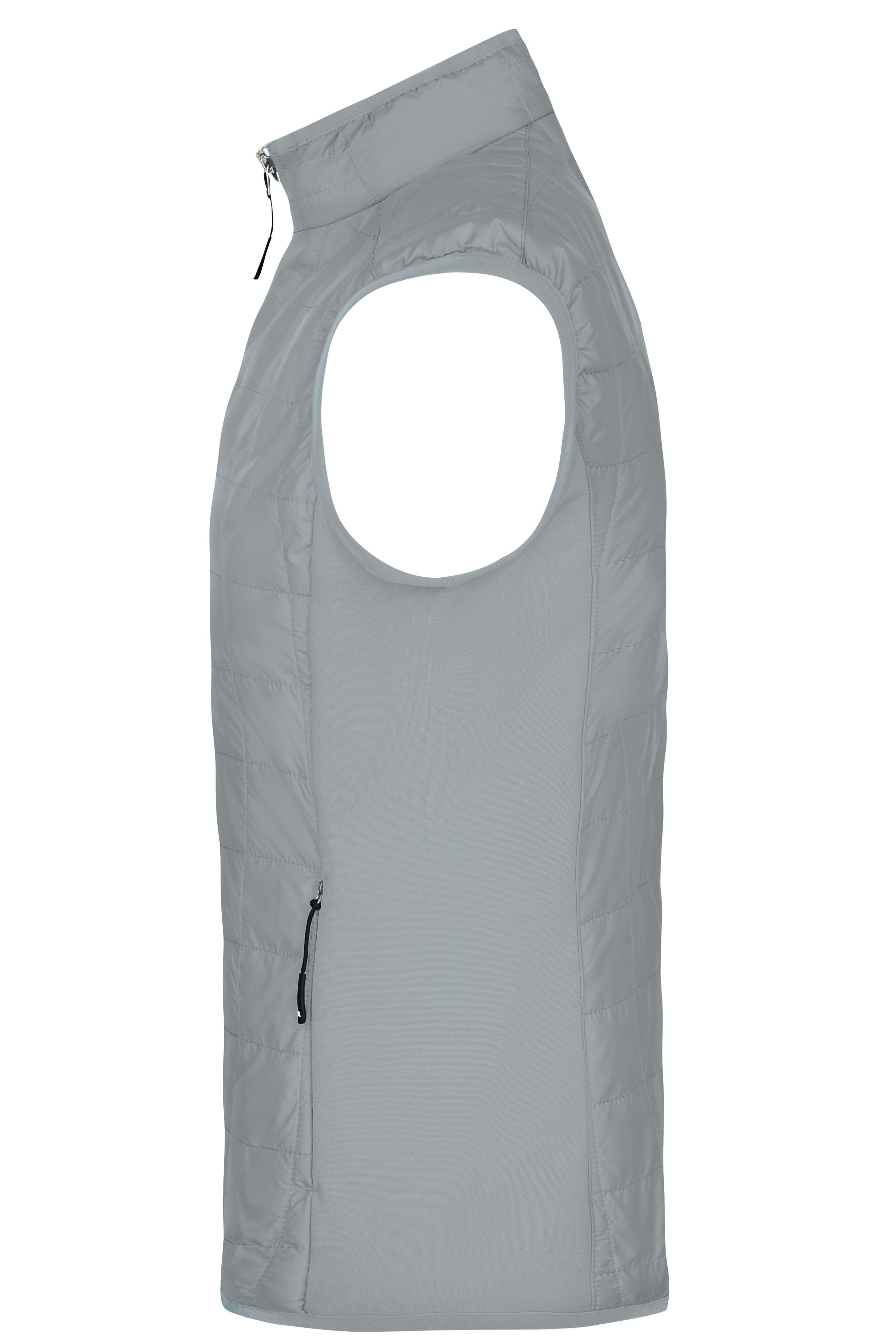 Men's Hybrid Vest JN1114 Leicht wattierte Weste im sportlichen Materialmix Men's Hybrid Vest JN1114 Leicht wattierte Weste im sportlichen Materialmix
