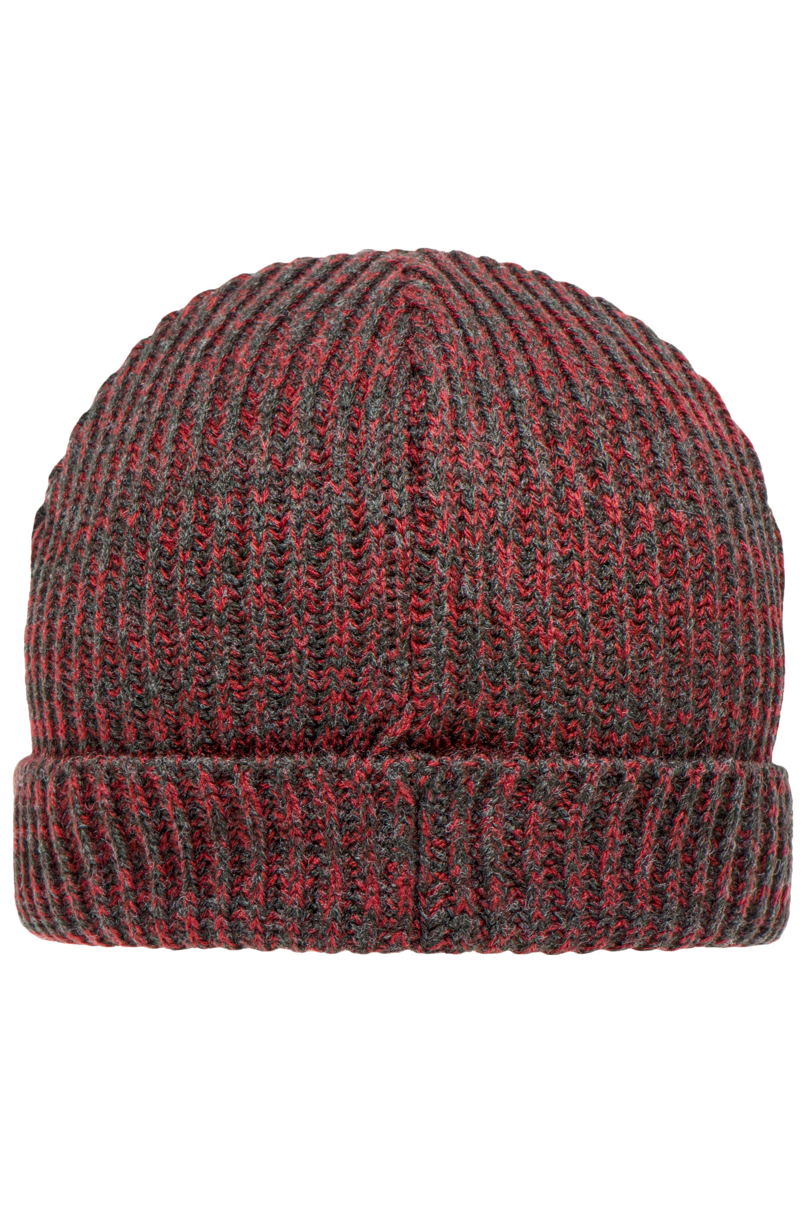 Urban Beanie MB7992 Melierte Strickmütze mit Krempe