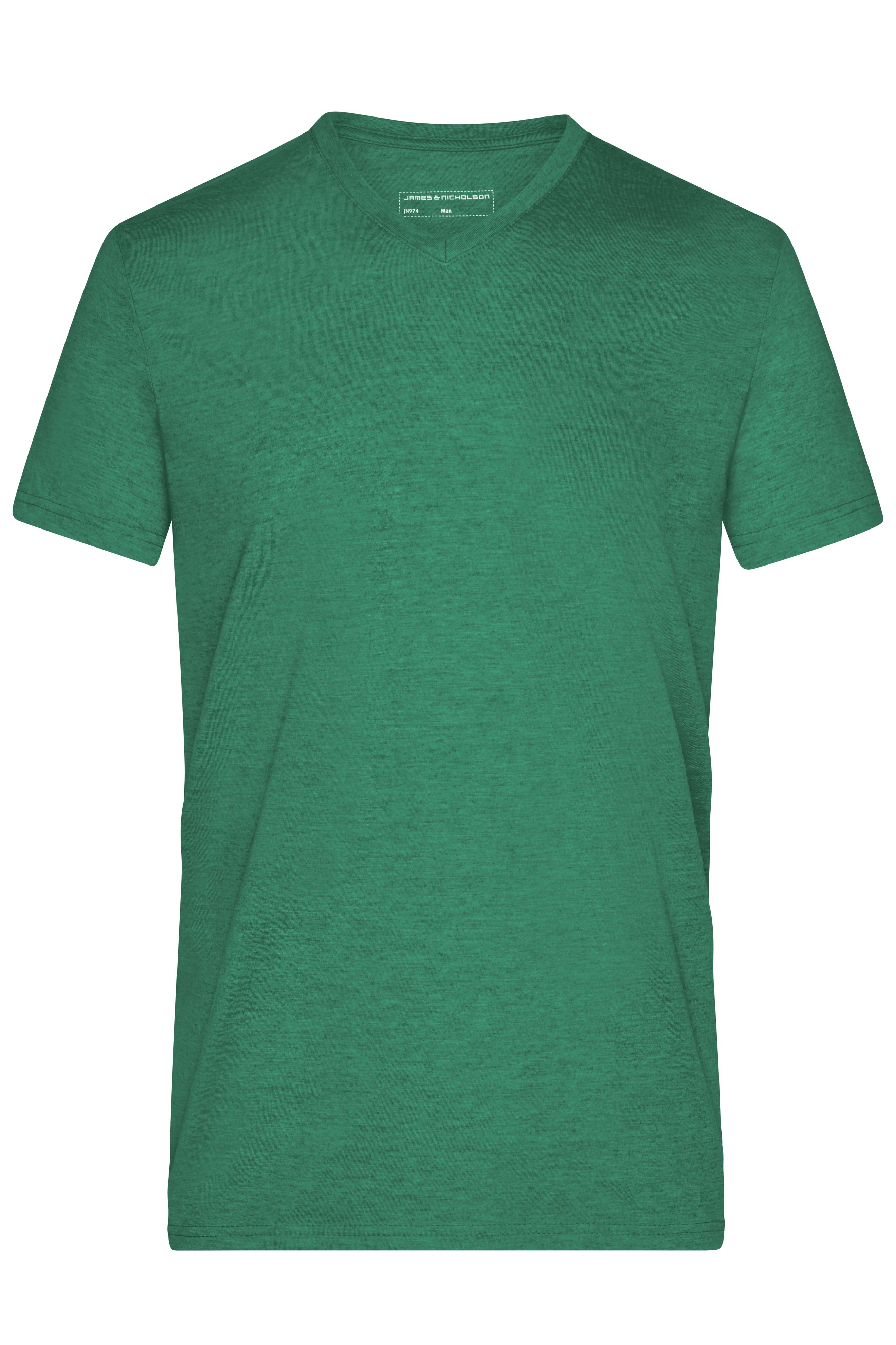 Men's Heather T-Shirt JN974 Modisches T-Shirt mit V-Ausschnitt