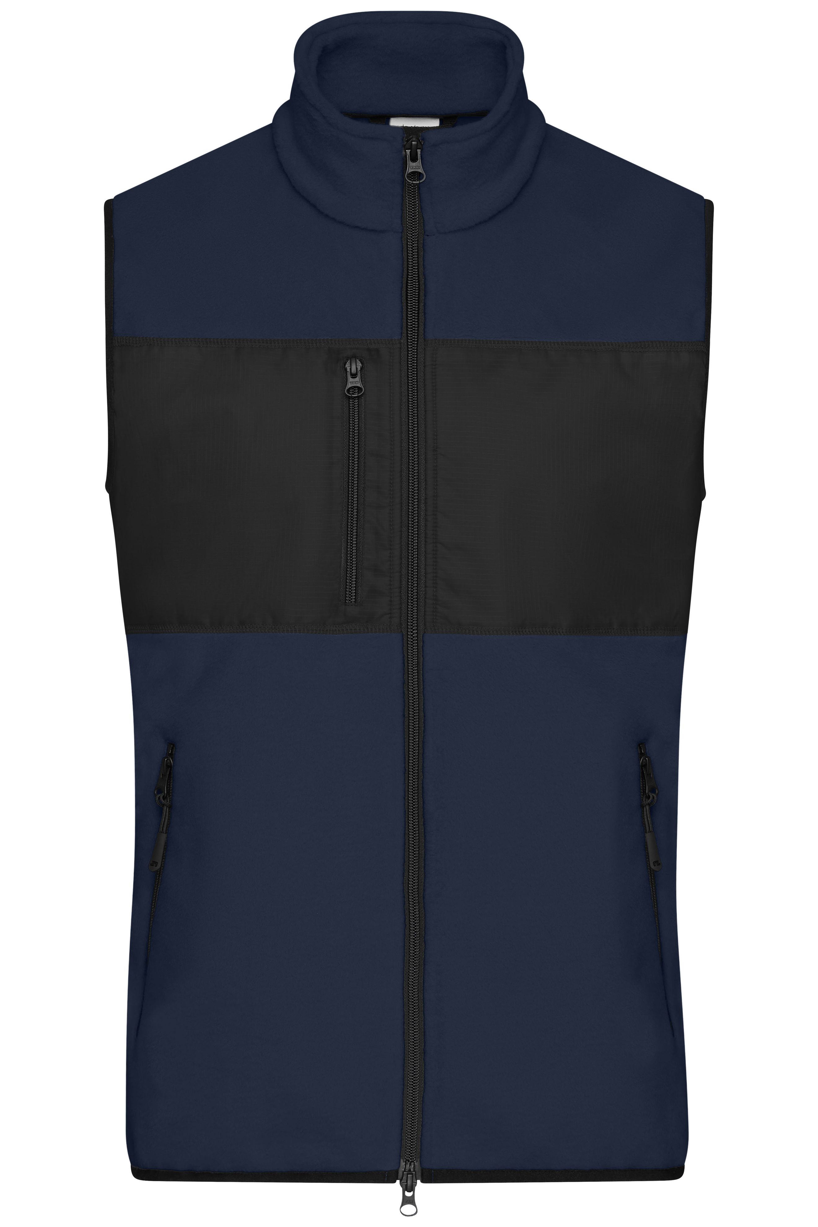 Men's Fleece Vest JN1310 Fleeceweste im Materialmix Men's Fleece Vest JN1310 Fleeceweste im Materialmix