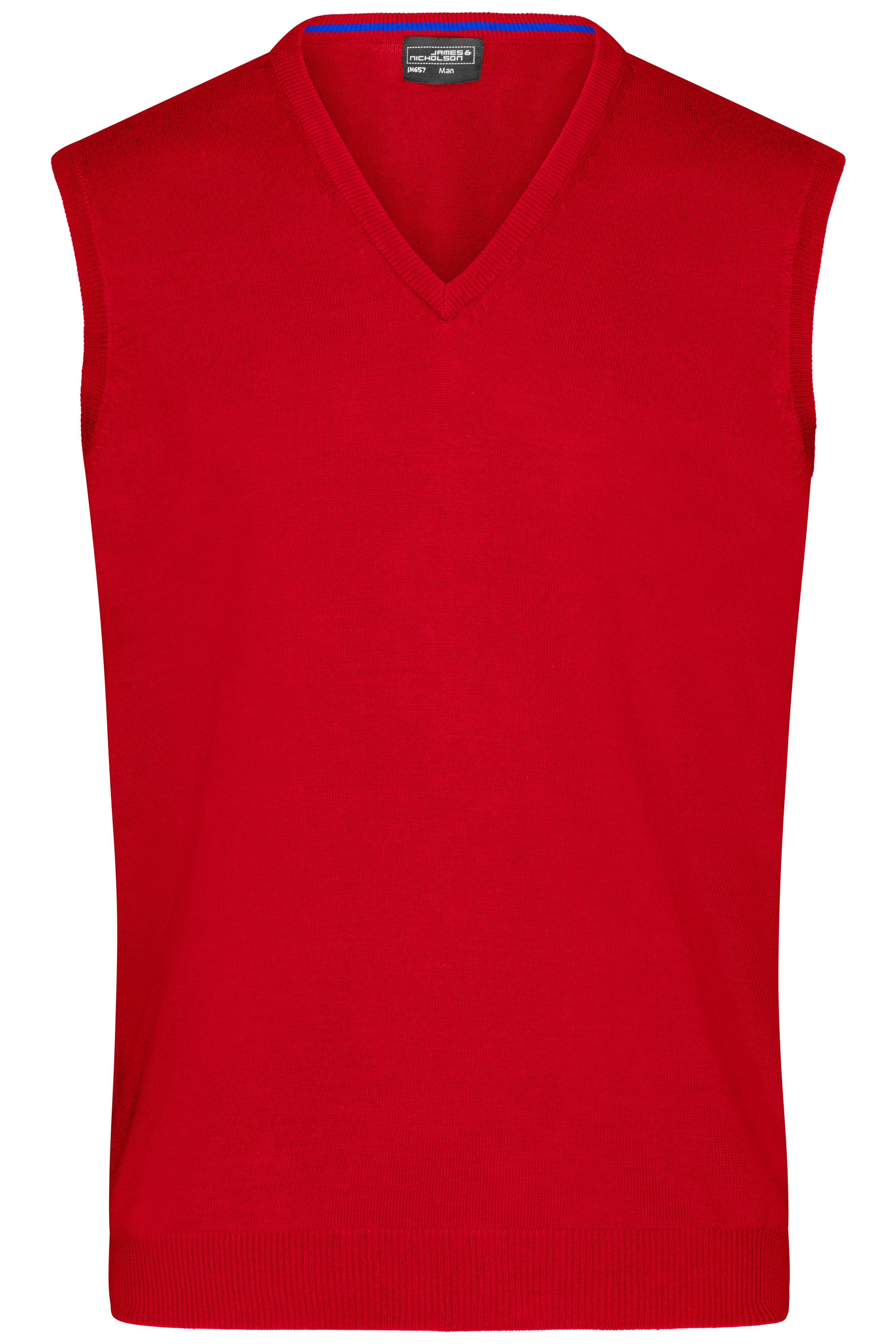 Men's V-Neck Pullunder JN657 Klassischer Baumwoll-Pullunder