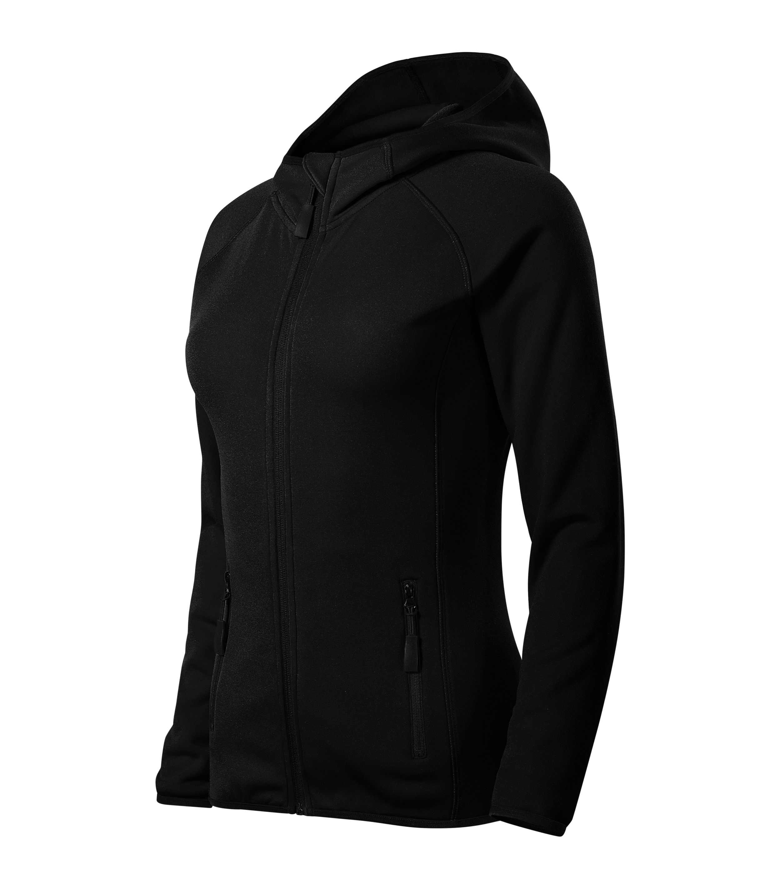 Damen Fleecejacke - Direct 418 - Kapuze mit Kinnschutz und Raglanärmel - leichte Kapuzenjacke für Damen und Frauen  geeignet für  Outdoor und Herbst