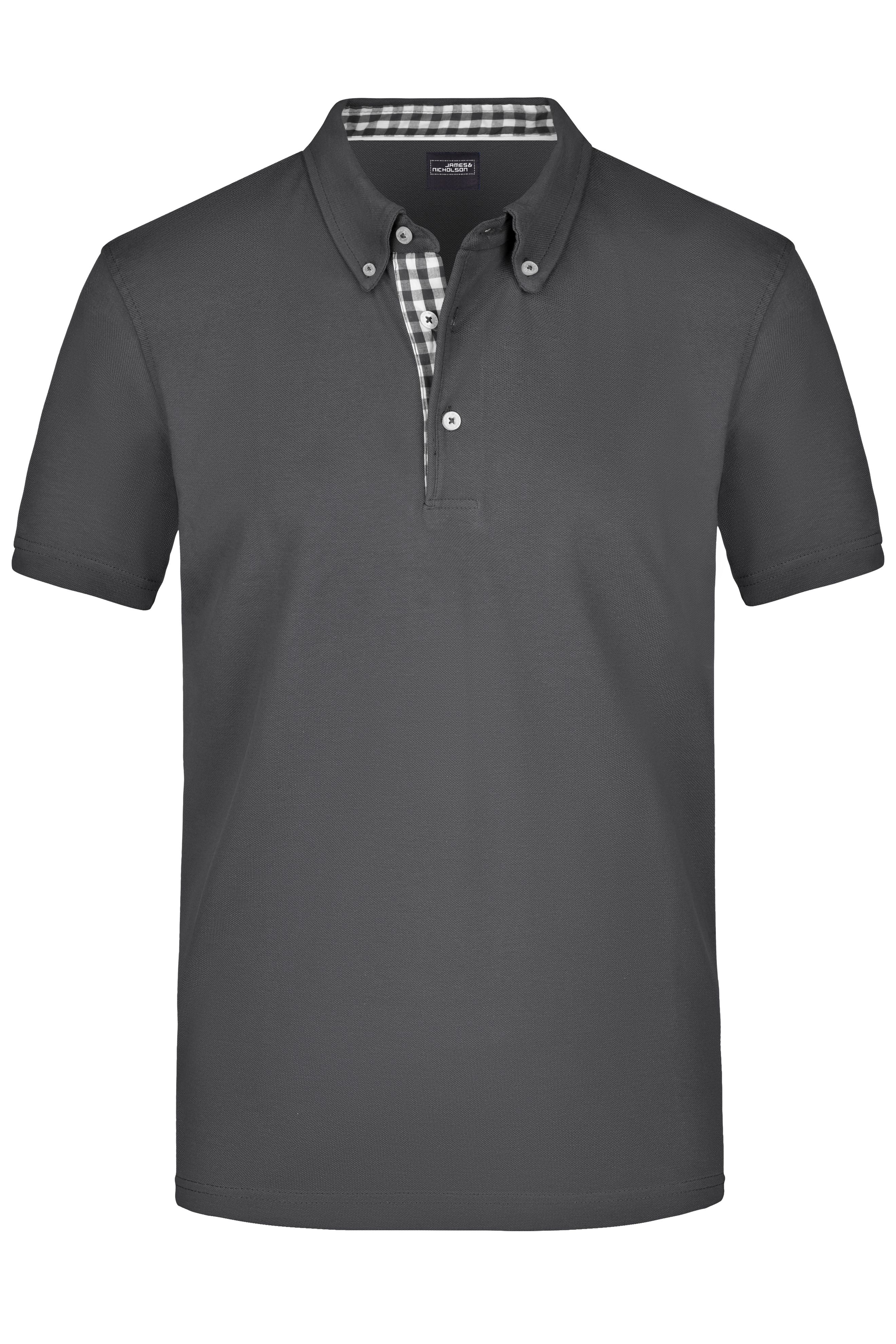 Men's Plain Polo JN964 Polo mit Button-Down Kragen Men's Plain Polo JN964 Polo mit Button-Down Kragen