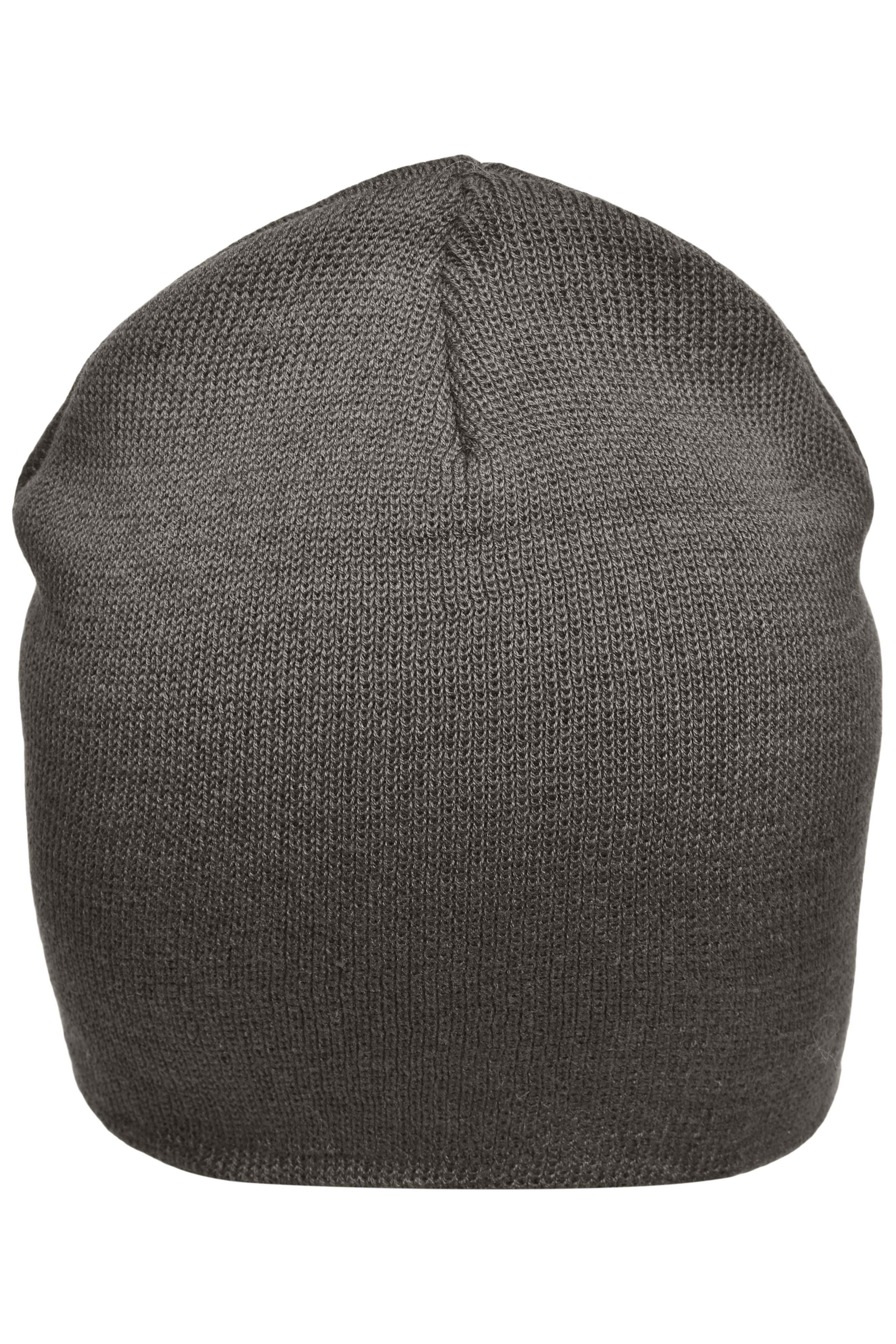 Cotton Beanie MB7926 Enganliegende Strickmütze ohne Umschlag