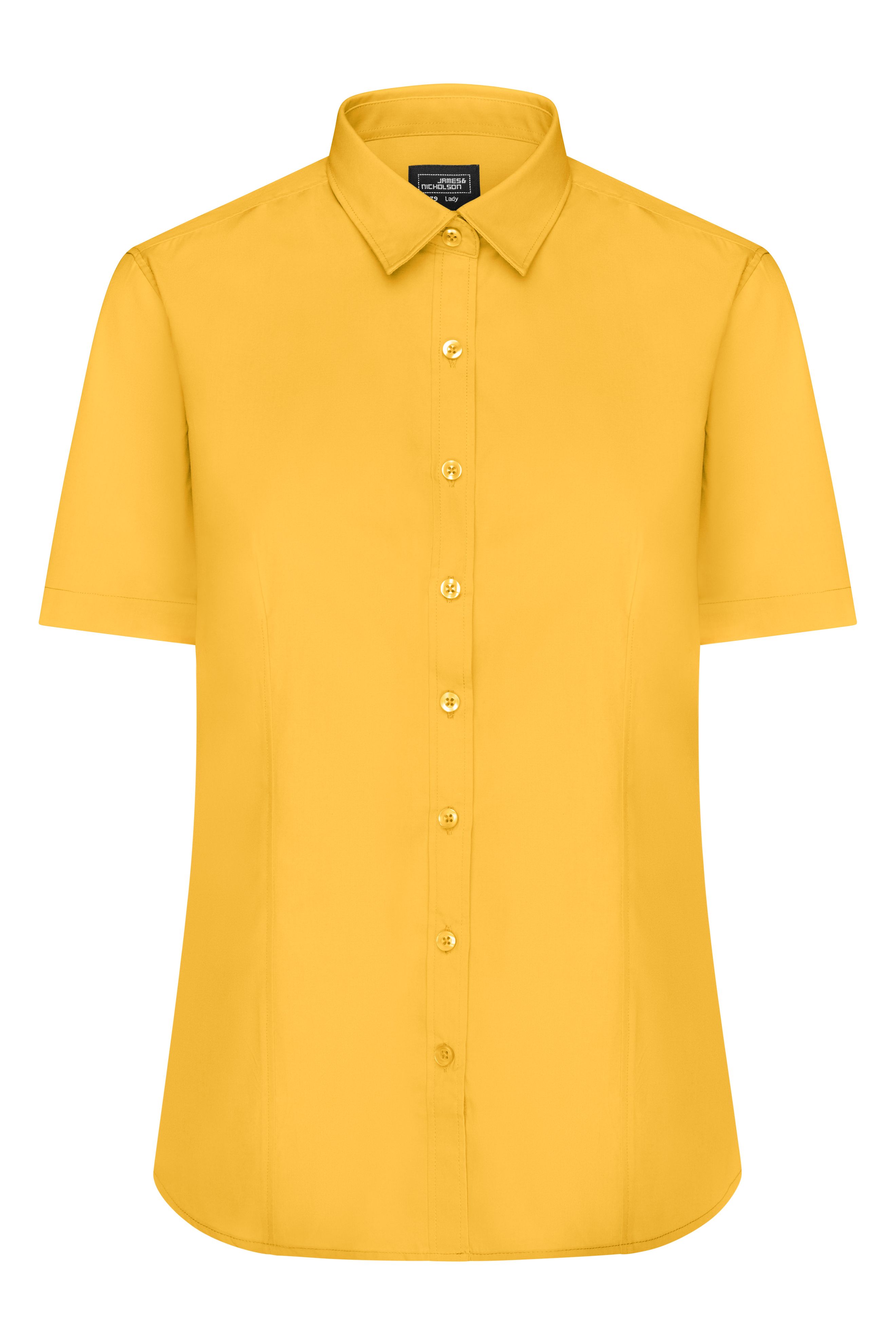 Ladies' Shirt Shortsleeve Poplin JN679 Klassisches Shirt aus pflegeleichtem Mischgewebe