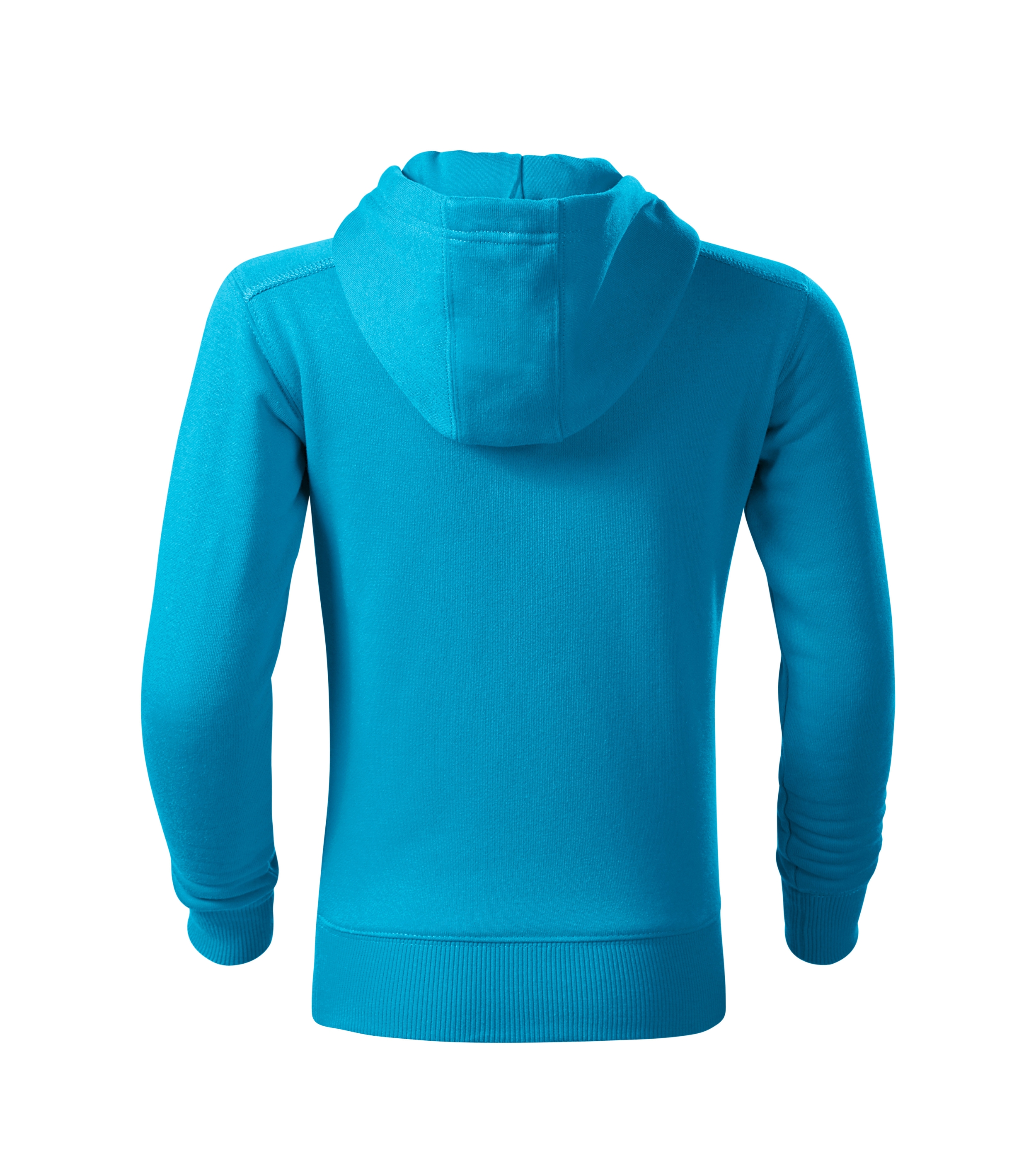 Sweatjacke Kinder - TRENDY ZIPPER 412 - gerader Schnitt mit Seitennähten, Kapuze mit Innenfutter und aufgesetzte Kängurutaschen