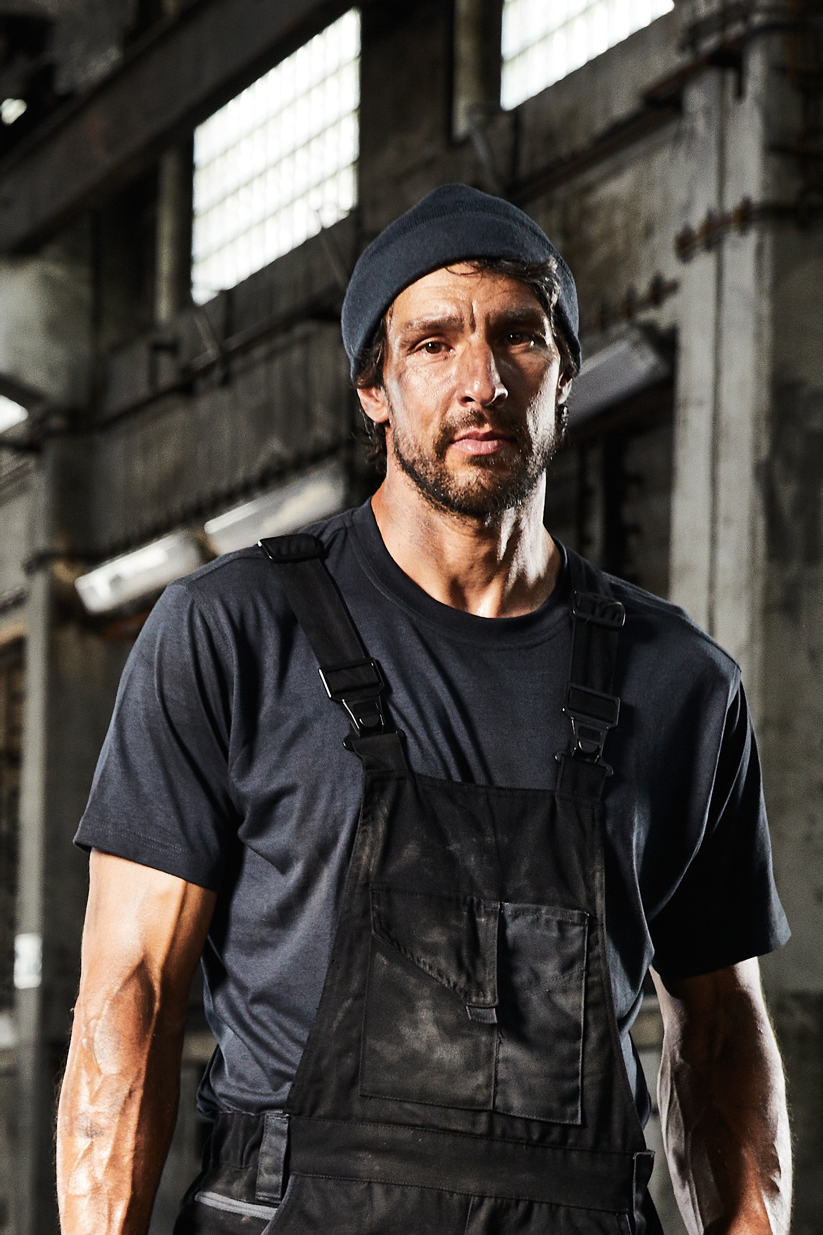 Knitted Fleece Workwear Beanie - STRONG - MB7121 Strickmütze in Melangeoptik