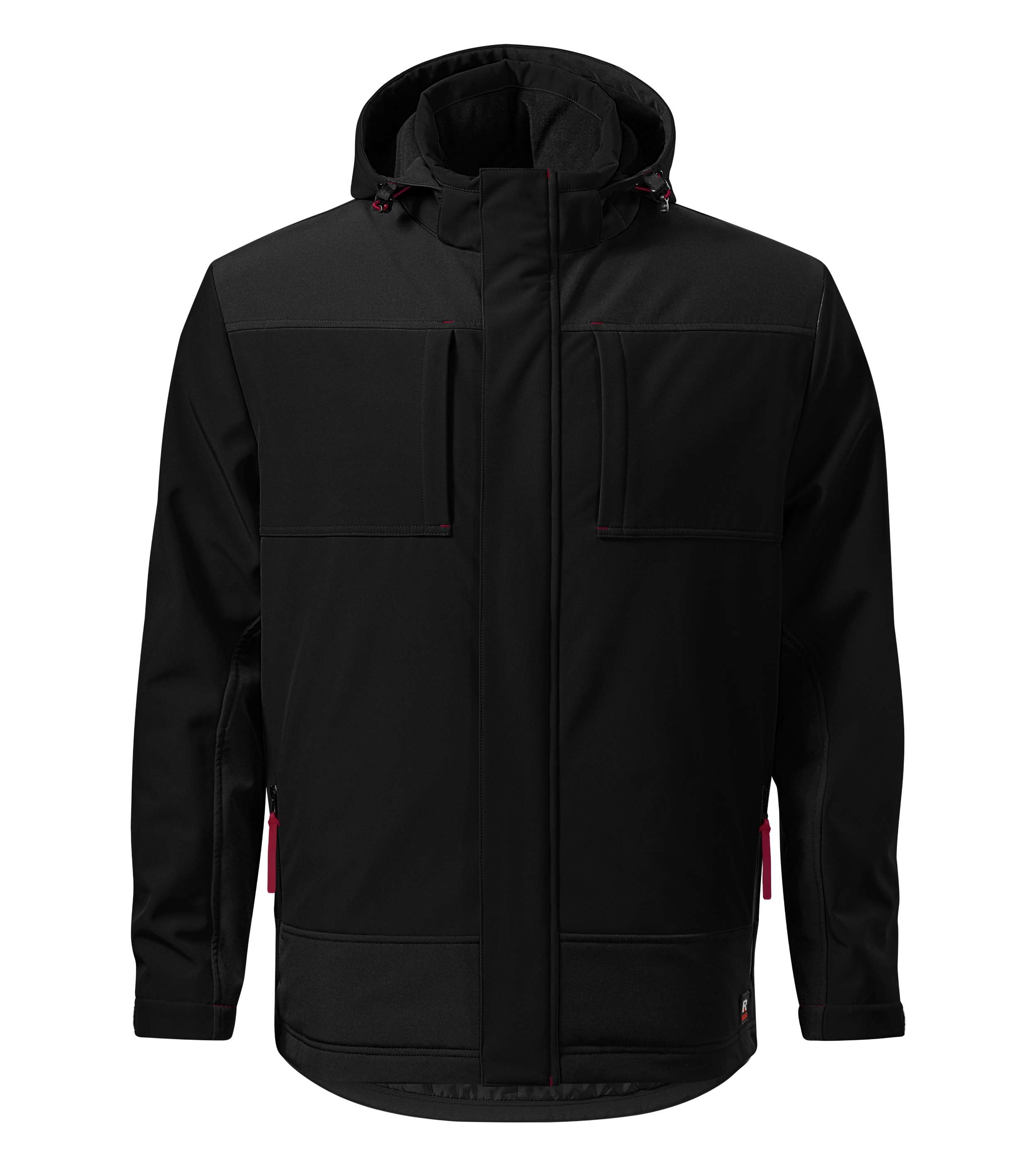 Winter Softshell Jacke Herren - Vertex W55 - innere Brusttaschen und 3-lagiges warmes Softshell - Softshelljacke für Herrn mit abnehmbarer Kapuze auch als Wanderjacke oder Outdoorjacke 