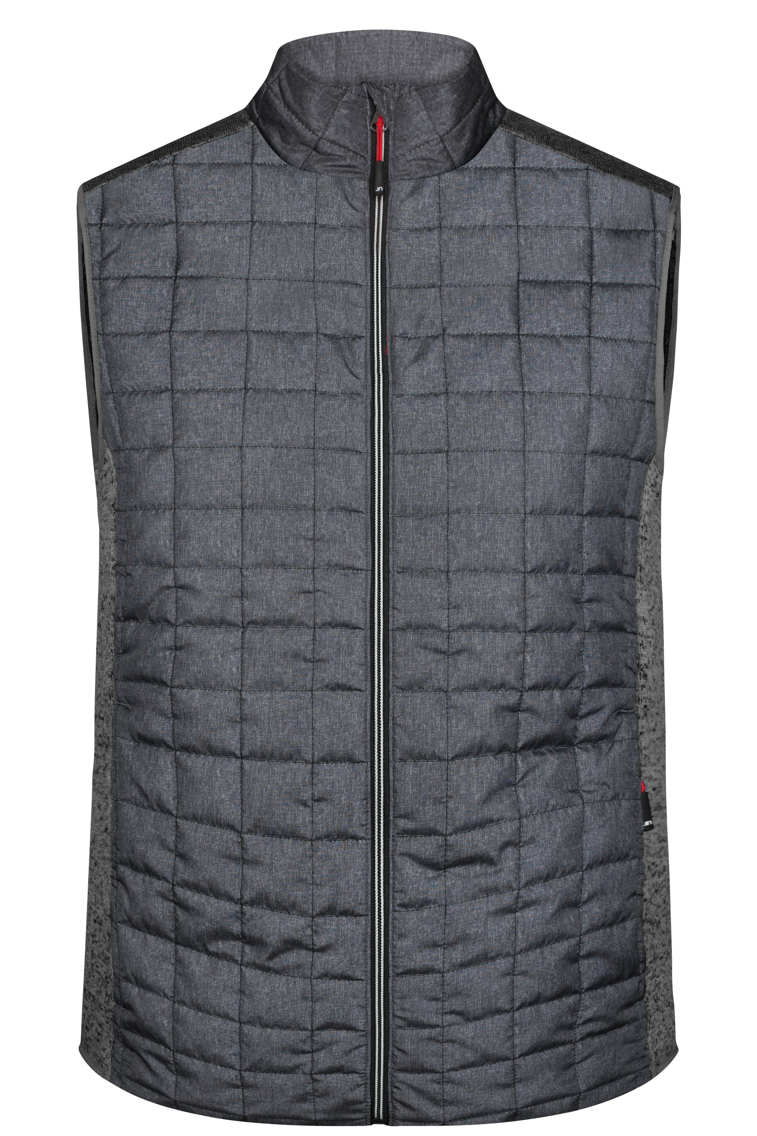 Men's Knitted Hybrid Vest JN740 Weste im stylischen Materialmix