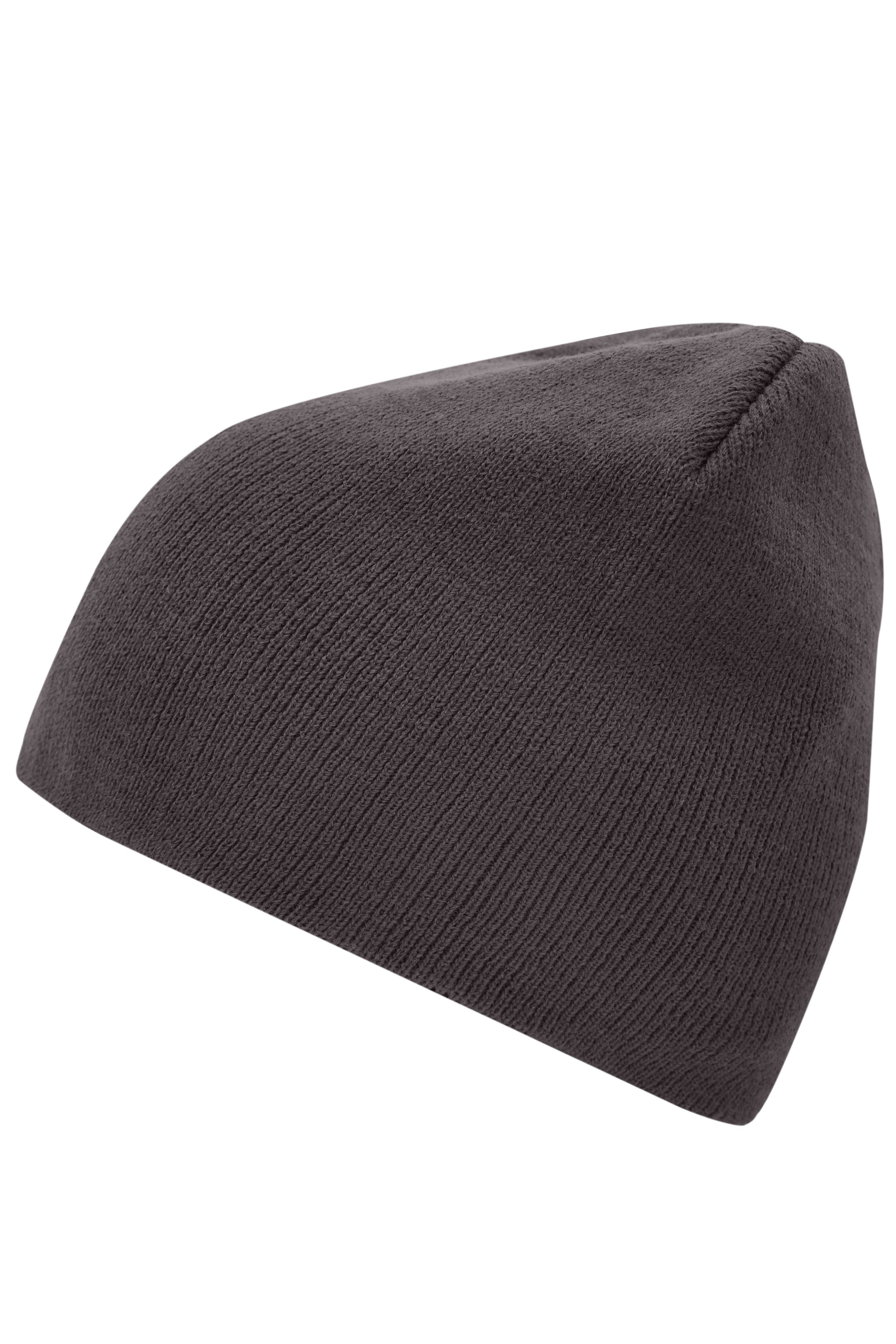 Beanie No.1 MB7580 Enganliegende Strickmütze ohne Umschlag