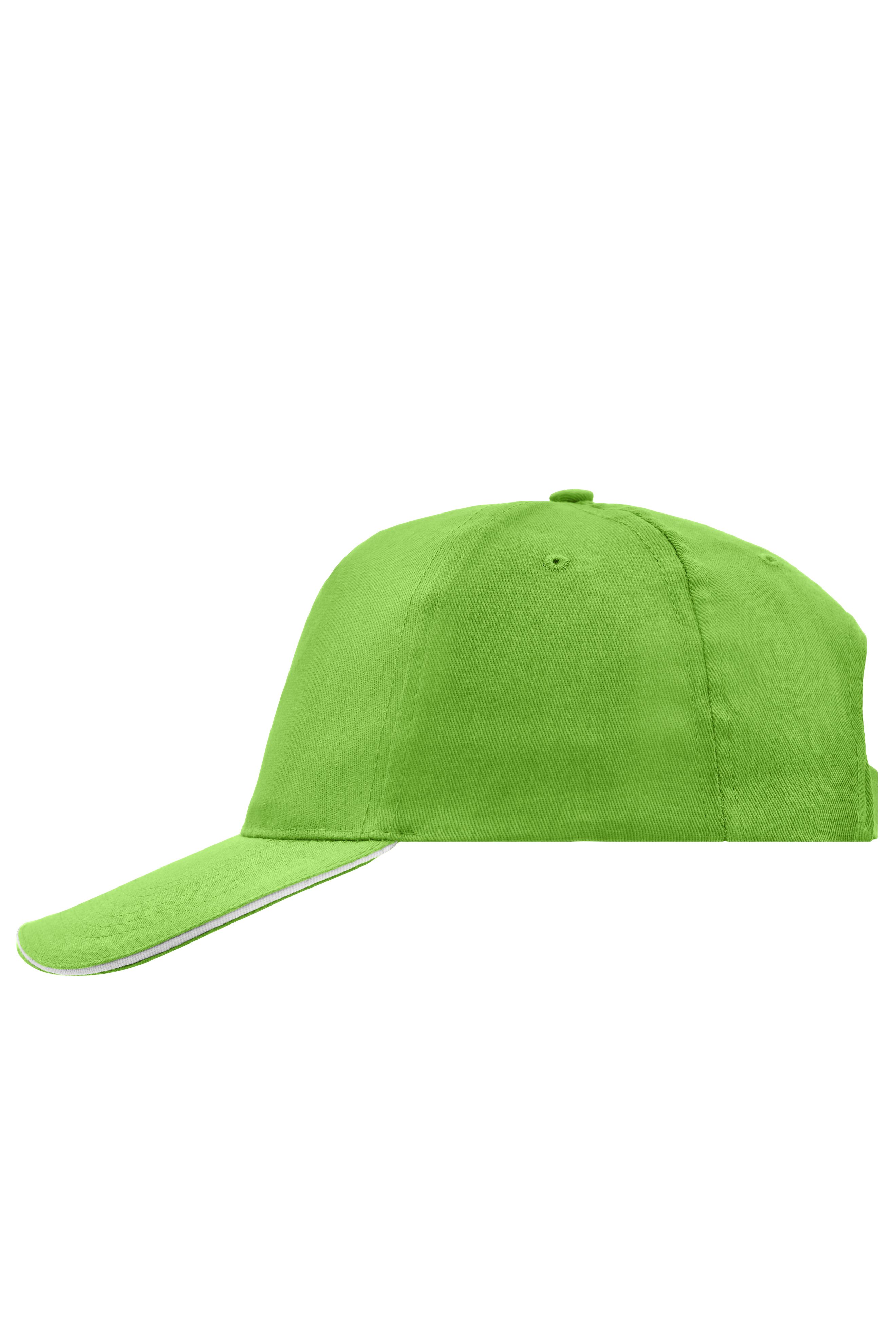 5 Panel Promo Sandwich Cap MB6552 5 Panel Promo Cap mit kontrastfarbigem Sandwich