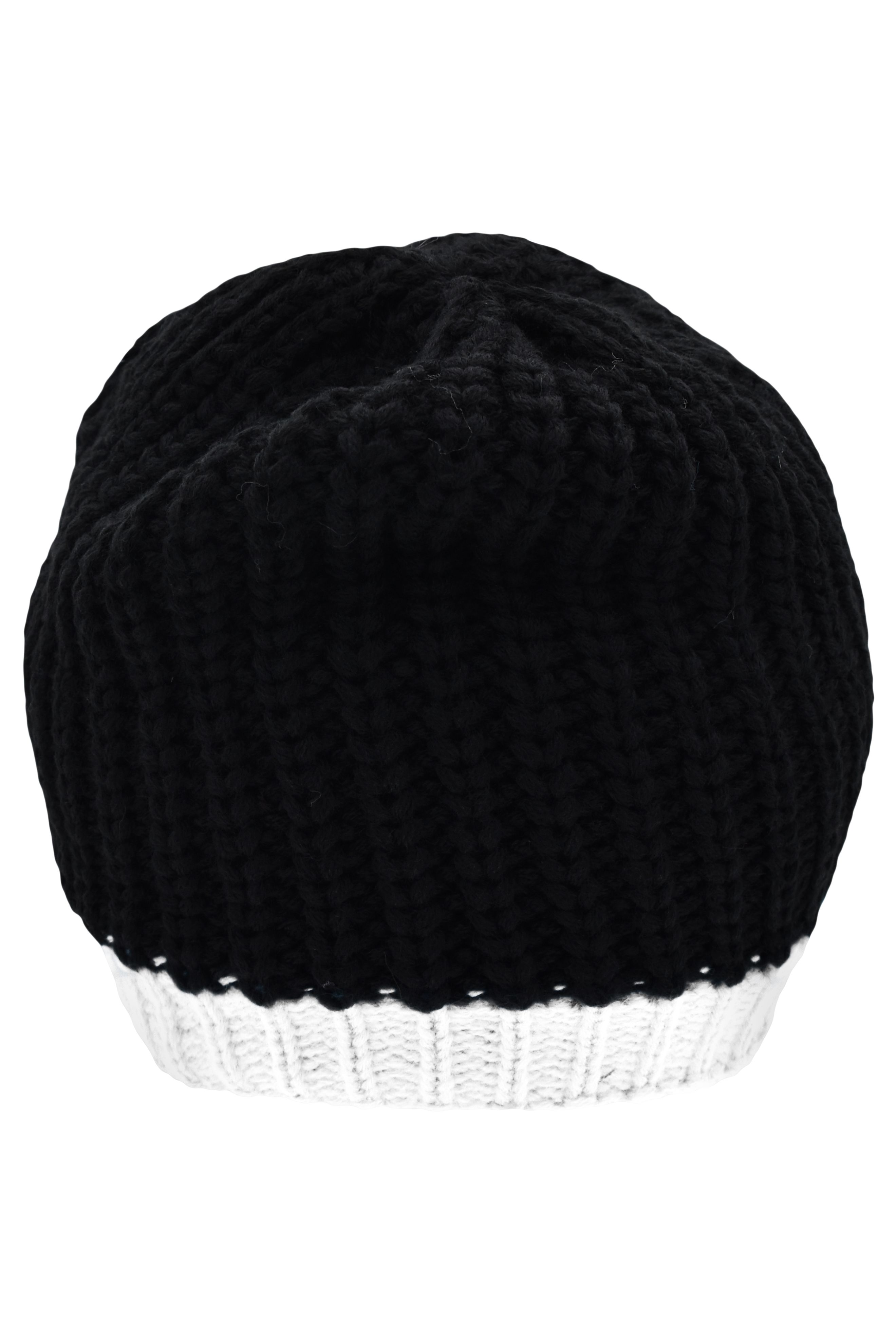Wintersport Hat MB7103 Strickmütze mit Kontrastabschluss