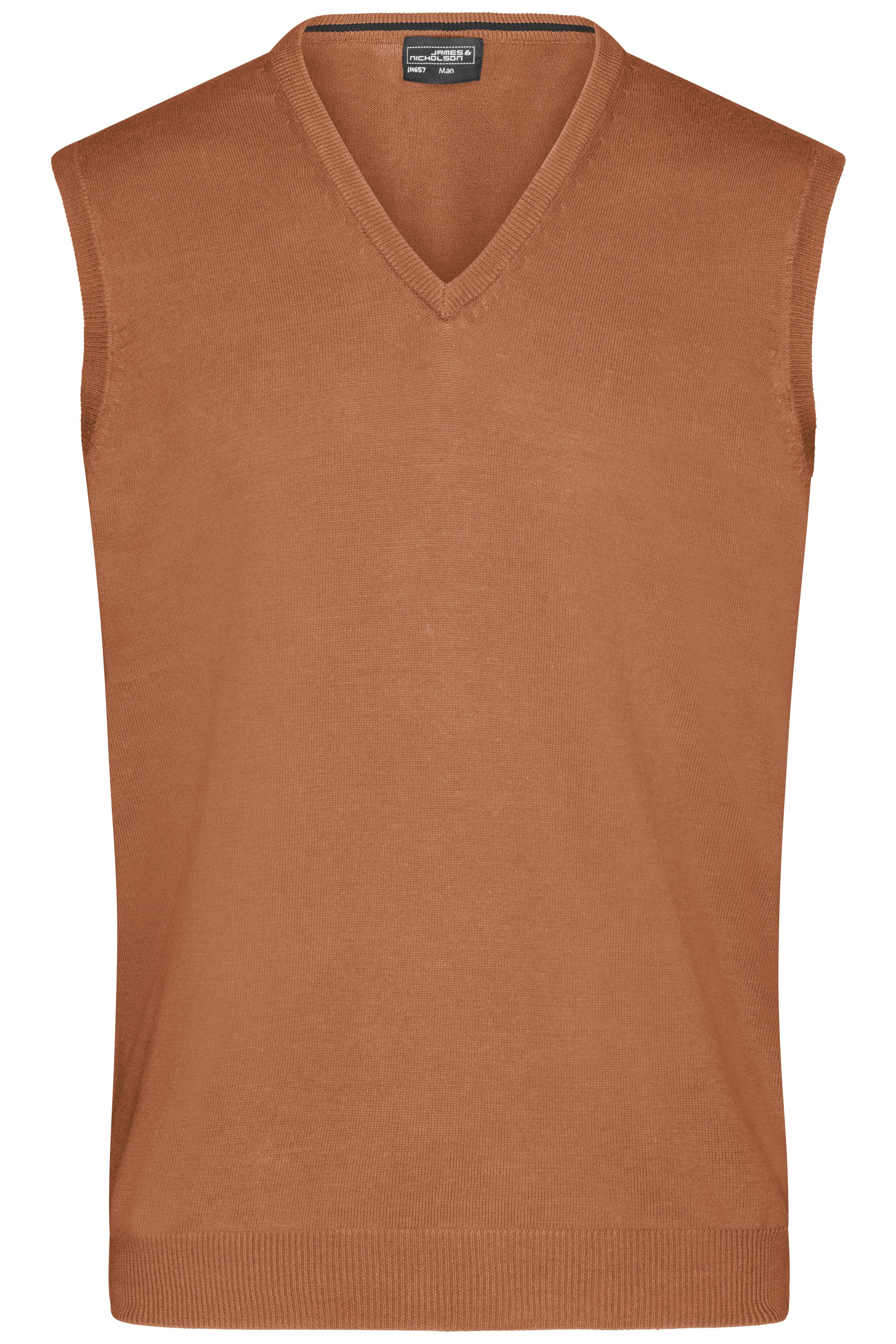 Men's V-Neck Pullunder JN657 Klassischer Baumwoll-Pullunder