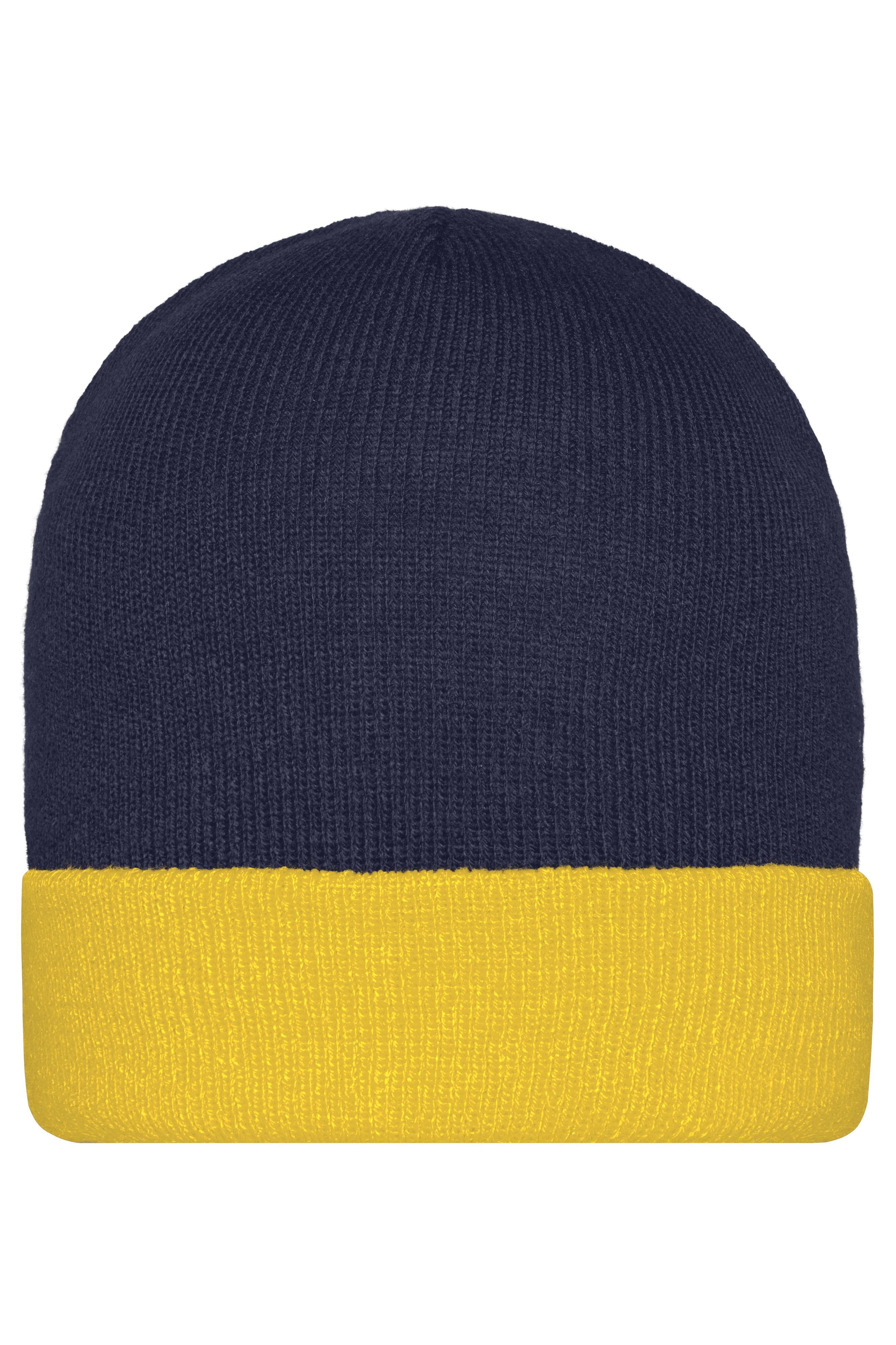 Knitted Cap MB7550 Klassische Strickmütze mit Umschlag