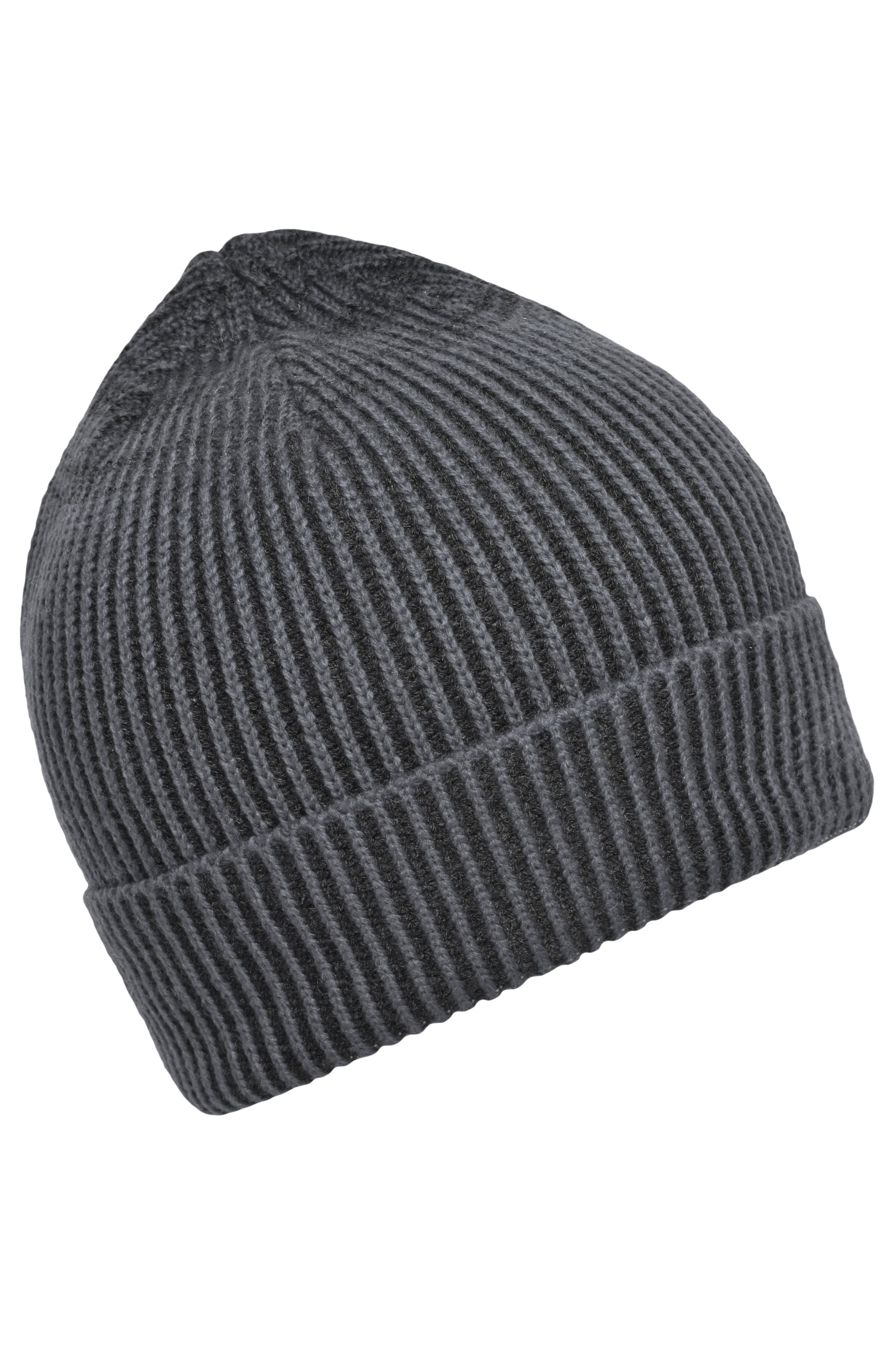 Ribbed Beanie MB7988 Aparte Strickmütze mit Krempe